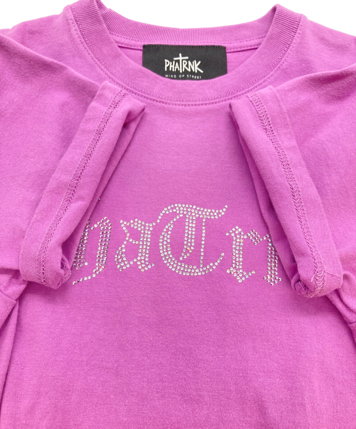 中古・古着通販】PHATRNK (ファットランク) ラインストーンチビTシャツ 