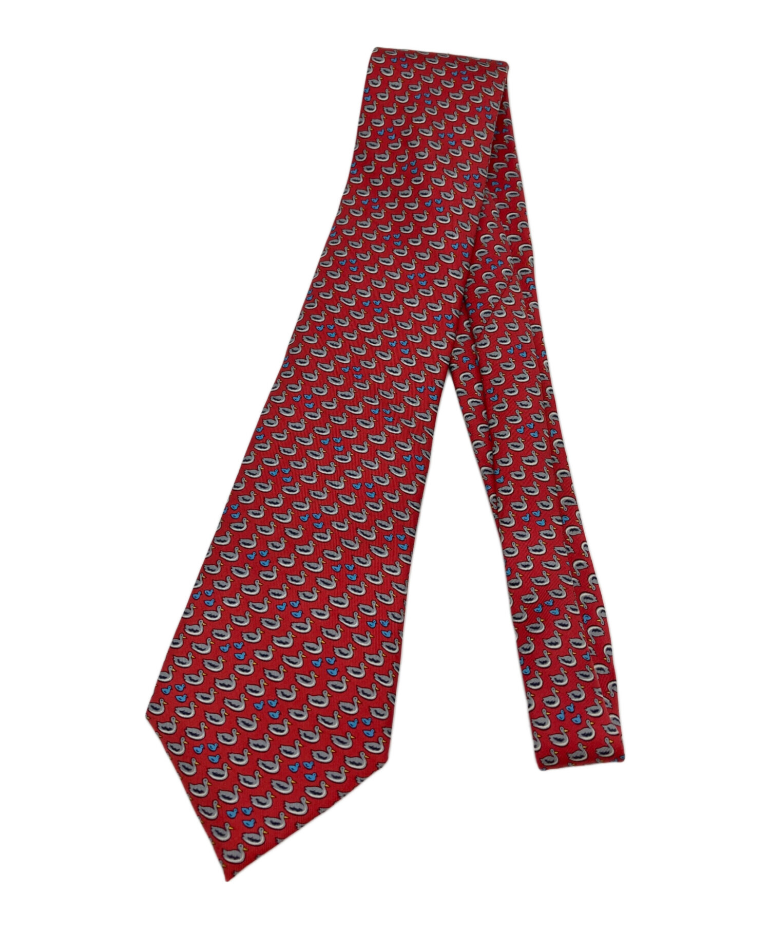 中古・古着通販】HERMES (エルメス) ネクタイ レッド サイズ