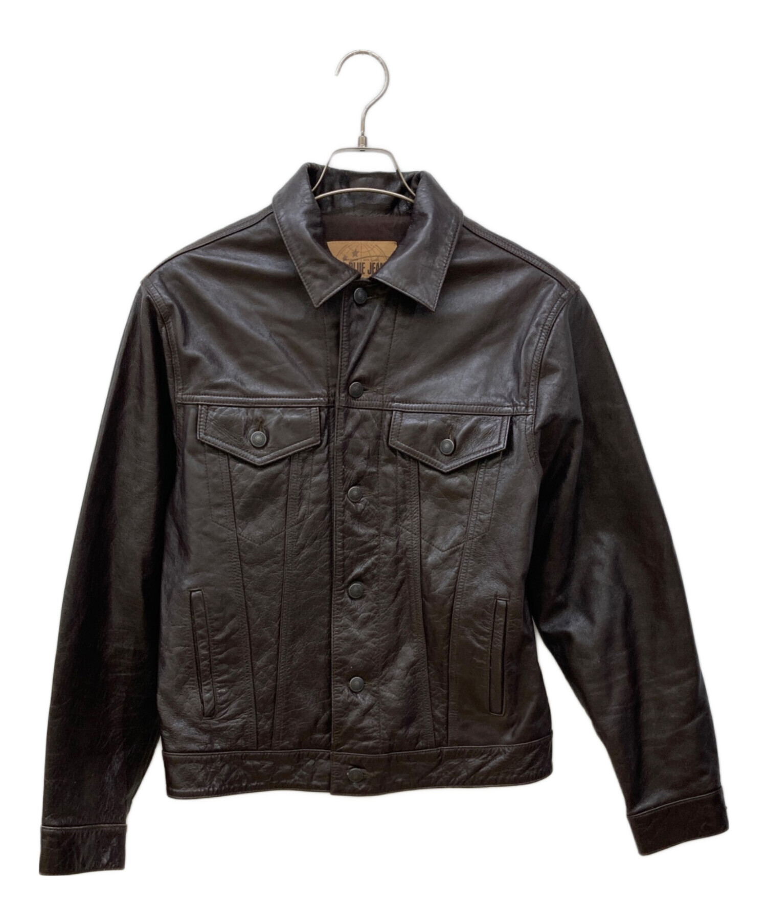 中古・古着通販】GAP (ギャップ) レザージャケット ブラック サイズ:S