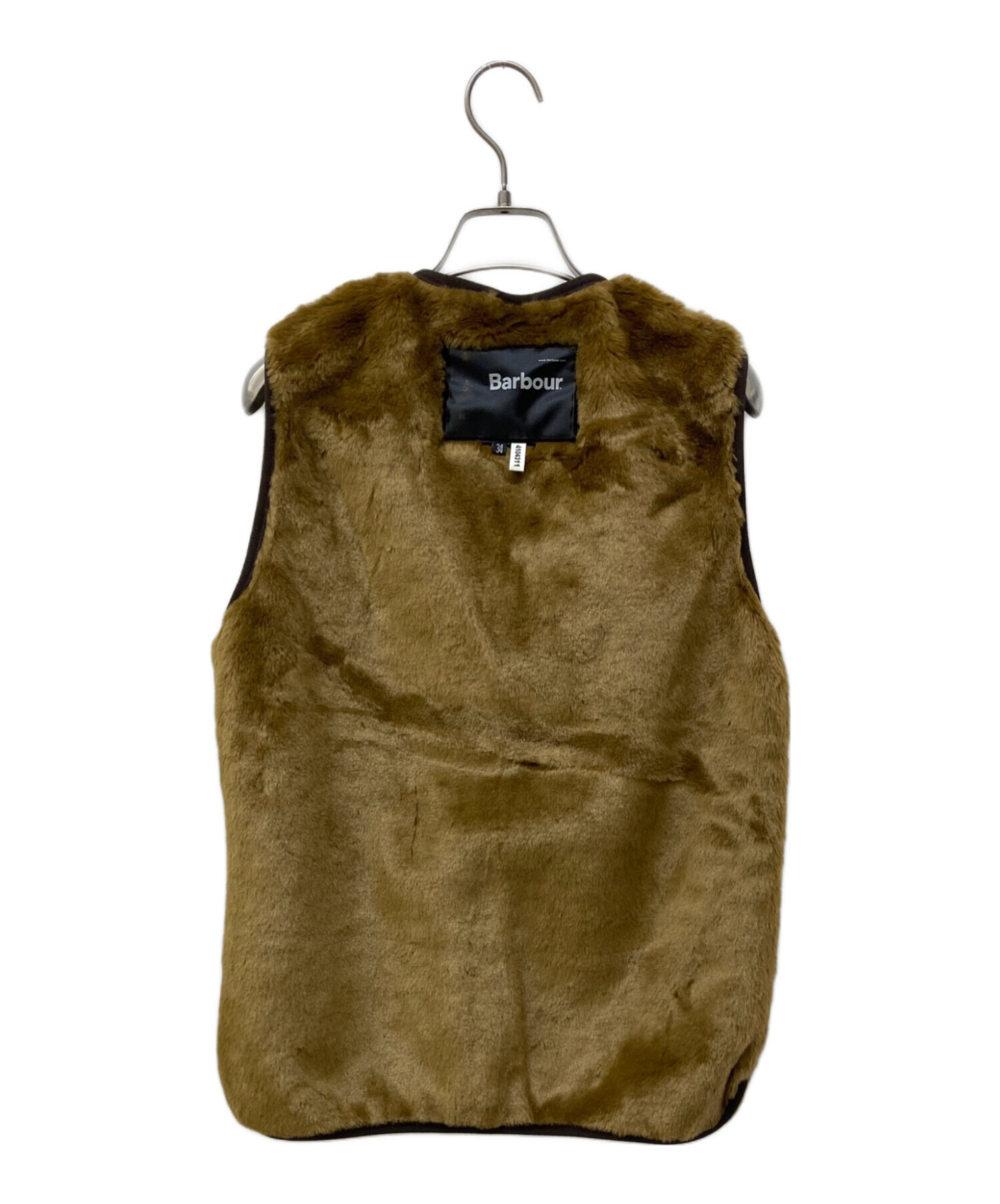 中古・古着通販】Barbour (バブアー) FUR LINER VEST ブラウン サイズ