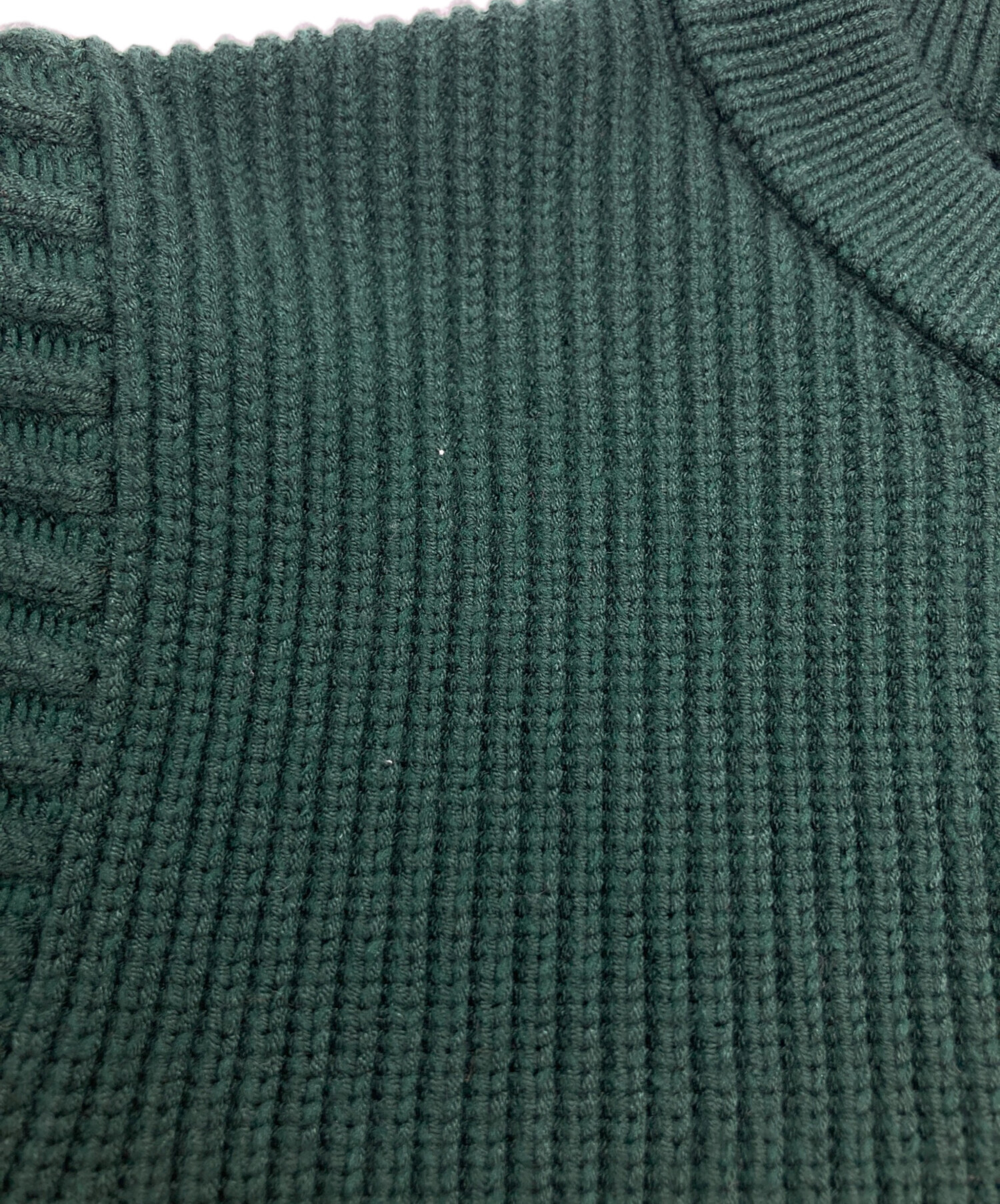 中古・古着通販】UN3D. (アンスリード) ショート丈ニット グリーン