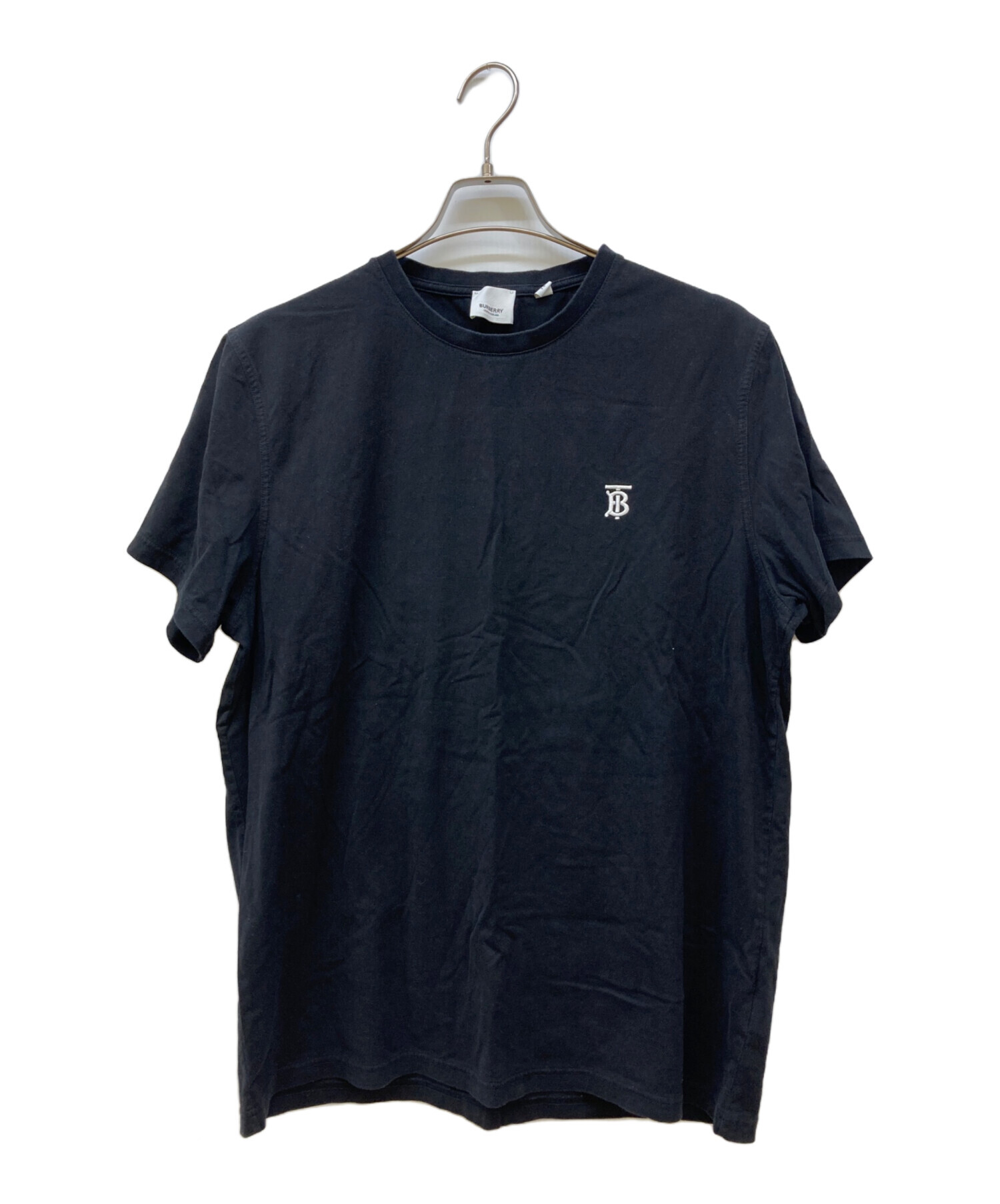 中古・古着通販】BURBERRY (バーバリー) ワンポイントTシャツ ブラック 