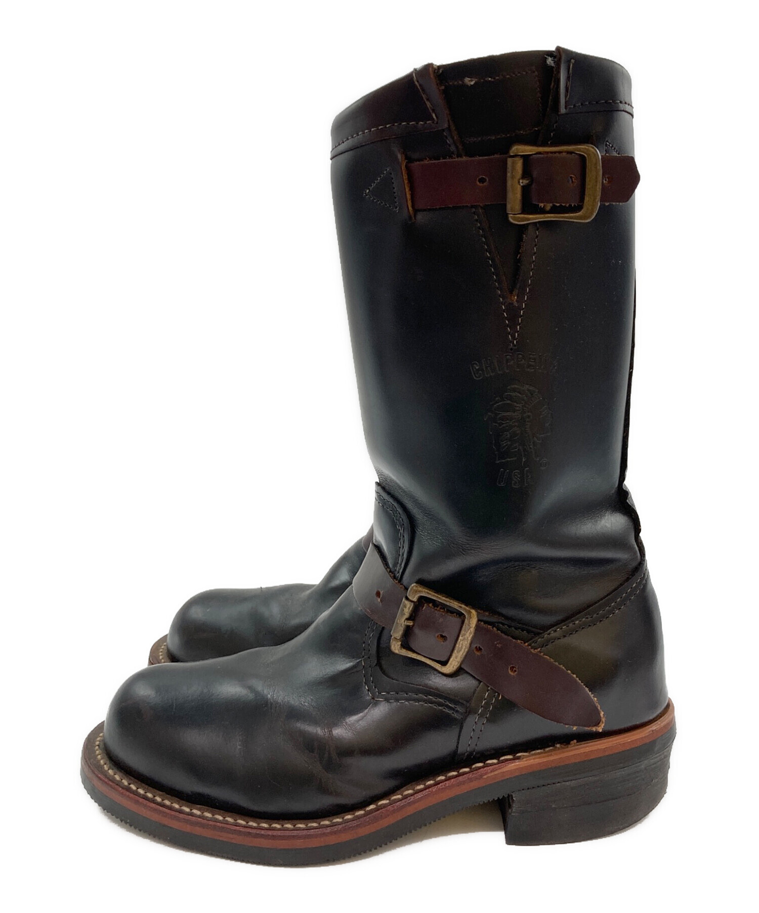 中古・古着通販】CHIPPEWA (チペワ) エンジニアブーツ ブラック サイズ