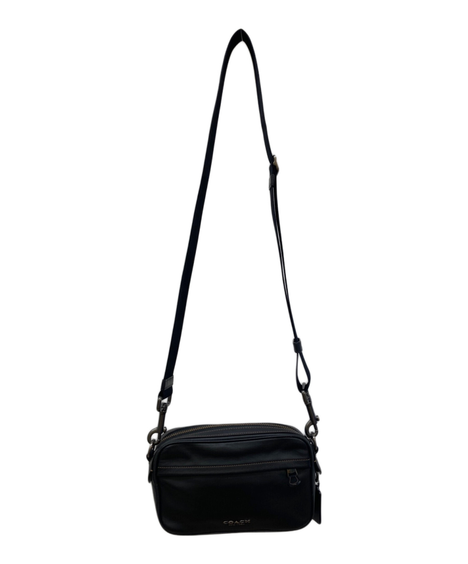 COACH グラハム カメラバッグ 本革 黒 ショルダー COACH（コーチ） ショルダーバッグ ラジオ カメラ バッグ メンズ