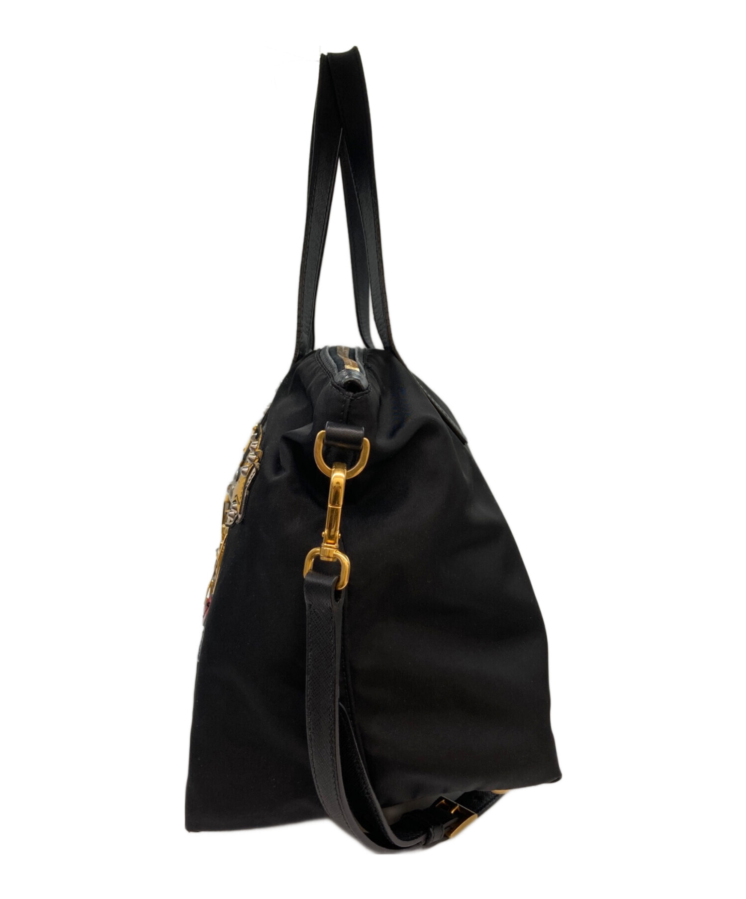 中古・古着通販】PRADA (プラダ) ロボット ナイロン 2WAYハンドバッグ