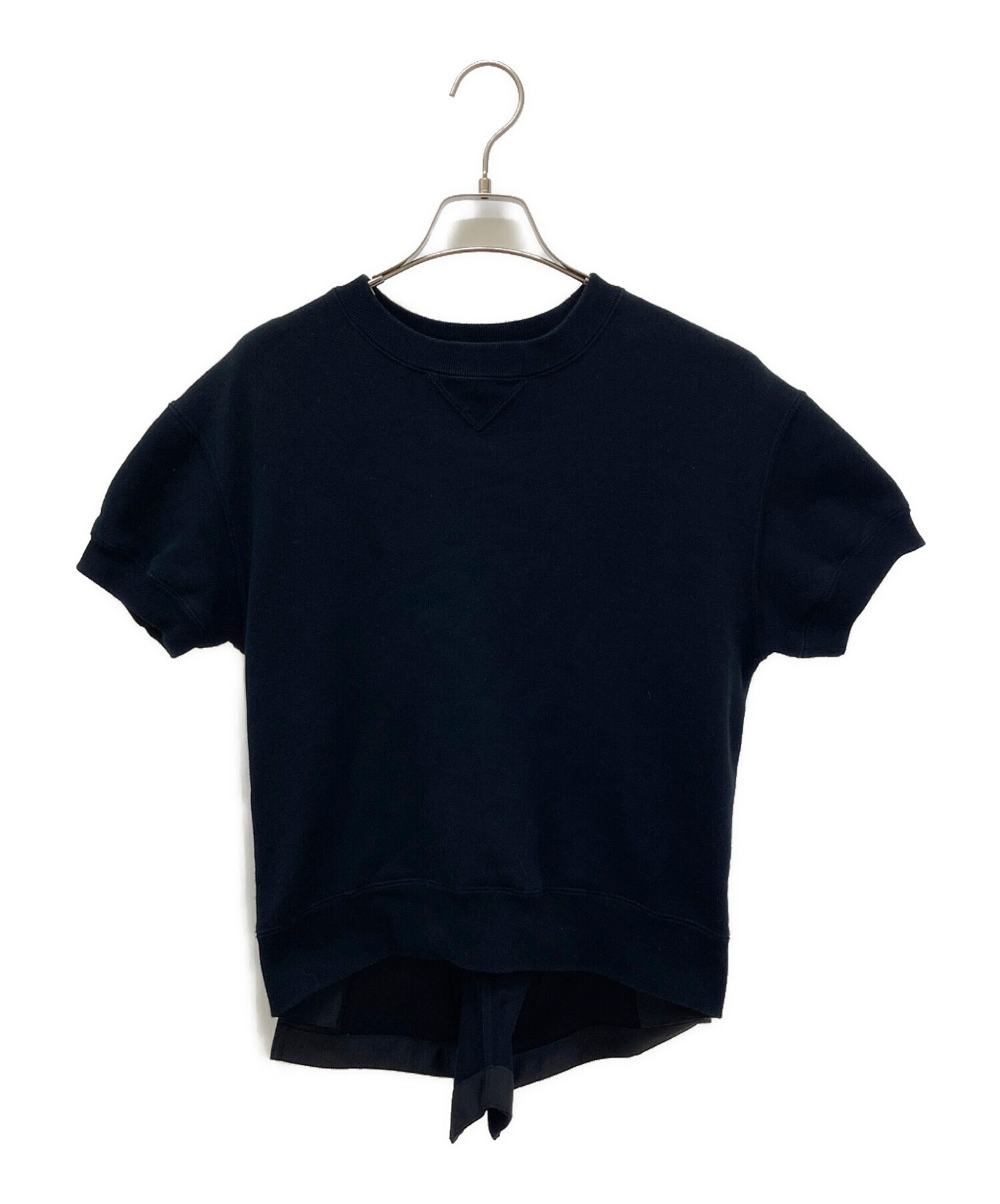 中古・古着通販】sacai (サカイ) 半袖スウェット ブラック サイズ:S 