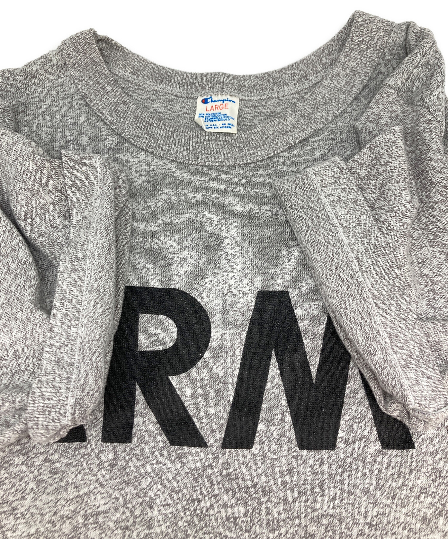 中古・古着通販】Champion (チャンピオン) ARMYプリントTシャツ グレー 