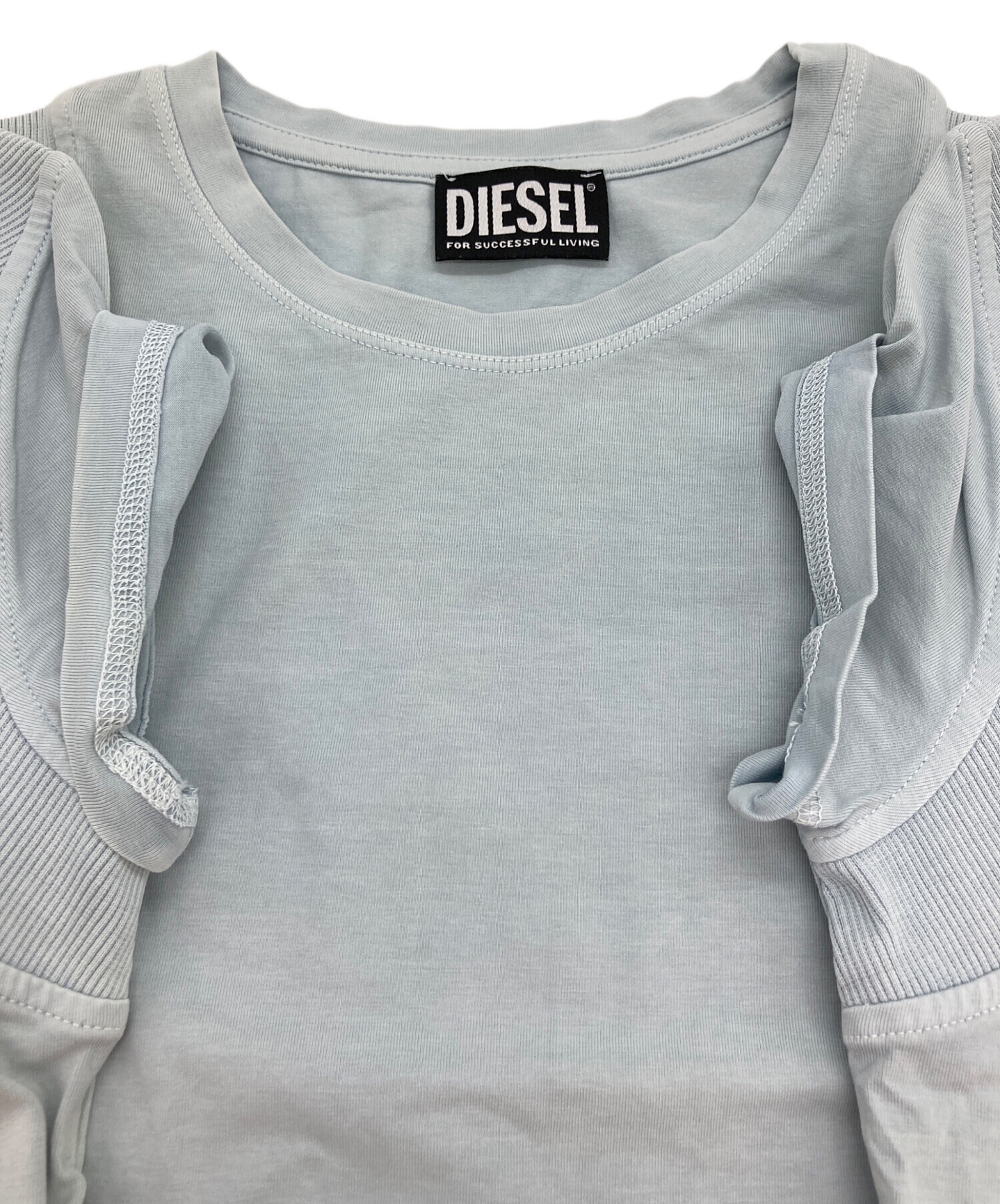 中古・古着通販】DIESEL (ディーゼル) 半袖Tシャツ スカイブルー 