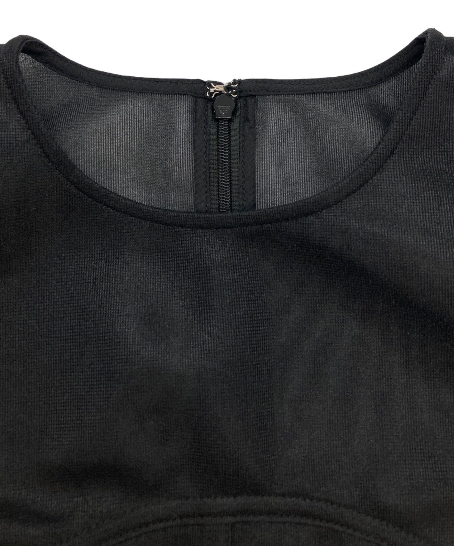 中古・古着通販】Ameri (アメリ) SHEER CARDBOARD PUFF SHOULDER TOP 