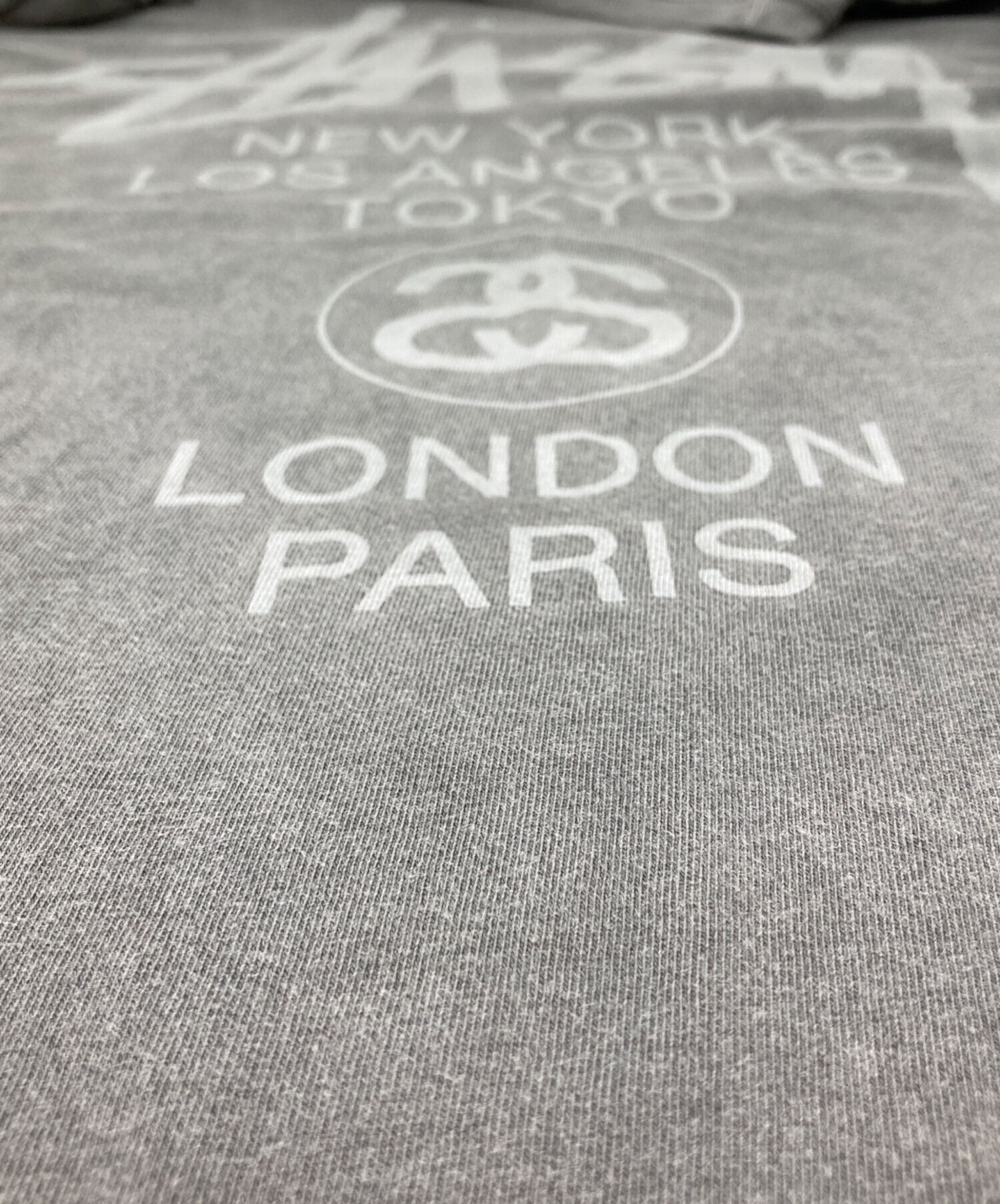 中古・古着通販】stussy (ステューシー) WORLD TOUR L/S TEE グレー 