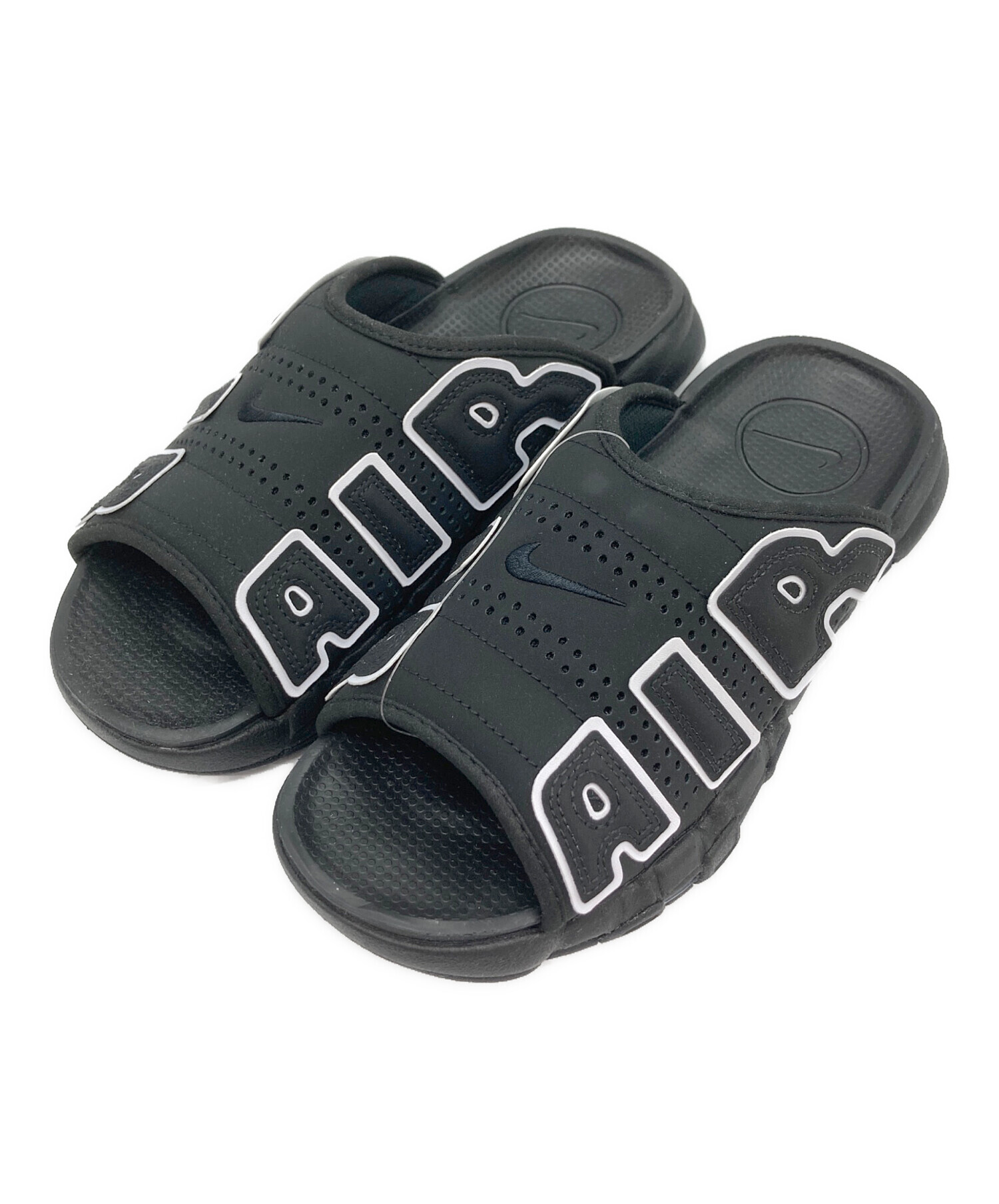 中古・古着通販】NIKE (ナイキ) AIR MORE UPTEMPO SLIDE ブラック 
