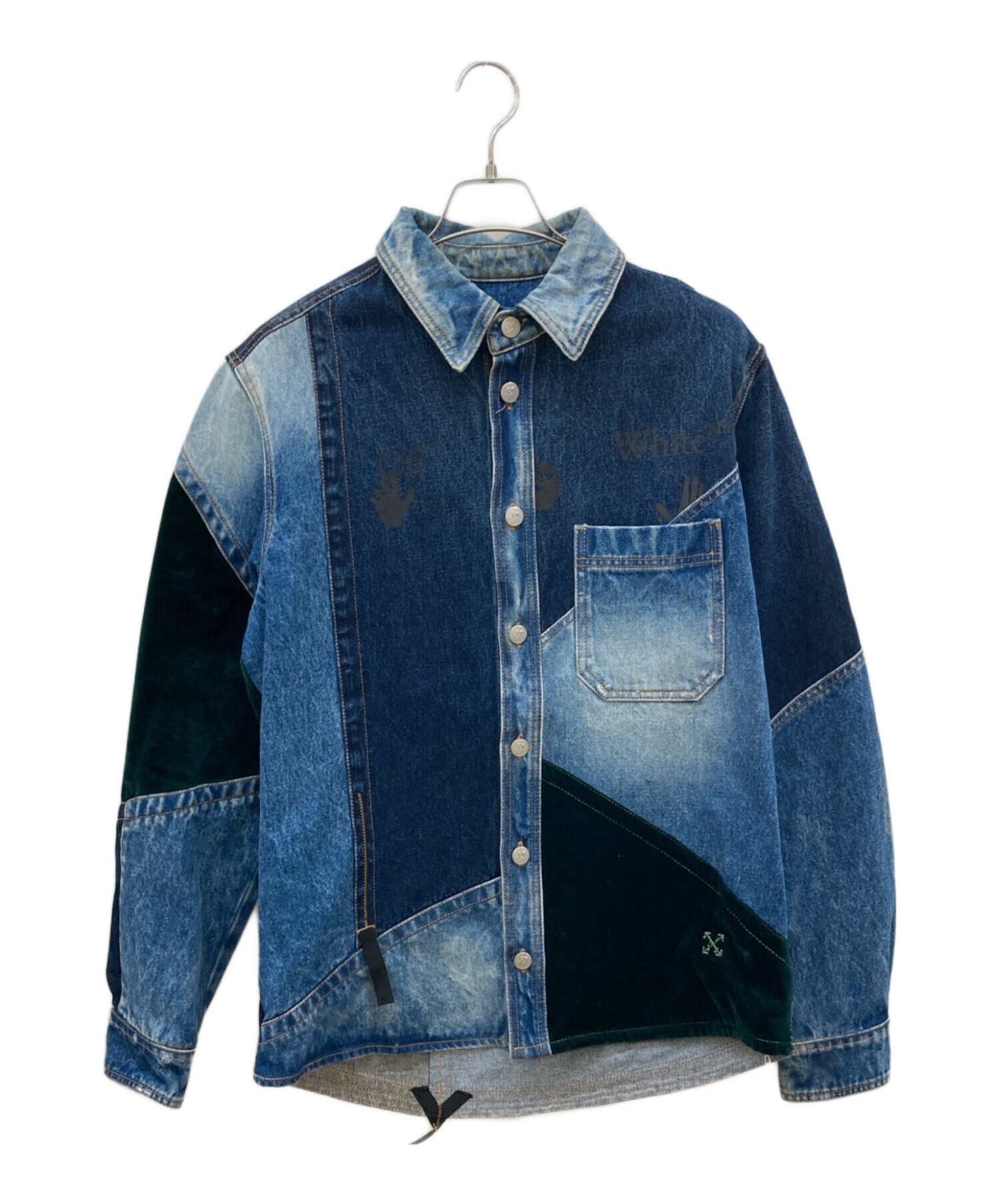 中古・古着通販】OFFWHITE (オフホワイト) パッチワークデニム 