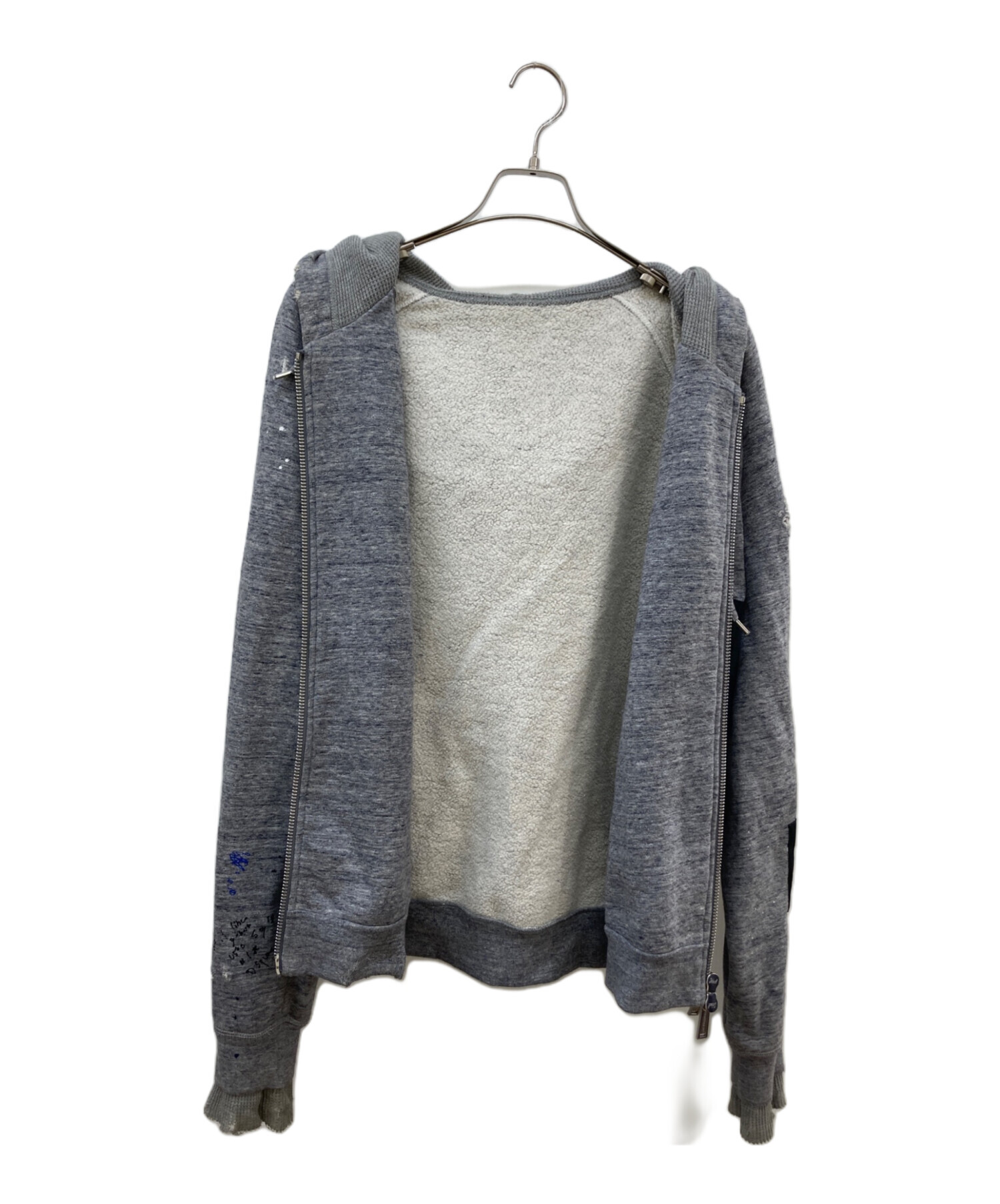 中古・古着通販】DSQUARED2 (ディースクエアード) ダメージ加工ジップ 