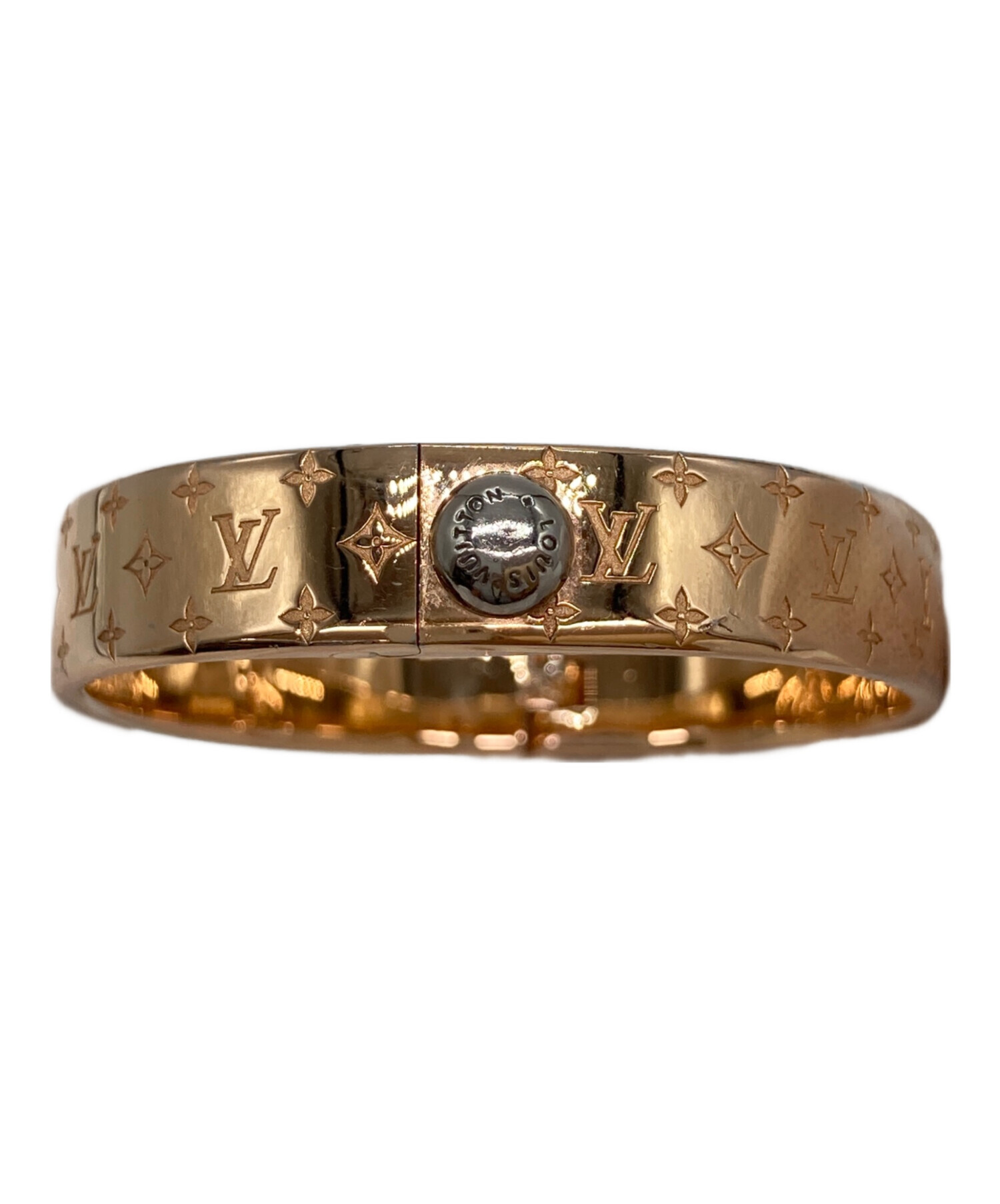 カフ ルイヴィトン ナノグラム バングル M00254 LOUIS VUITTON 安い