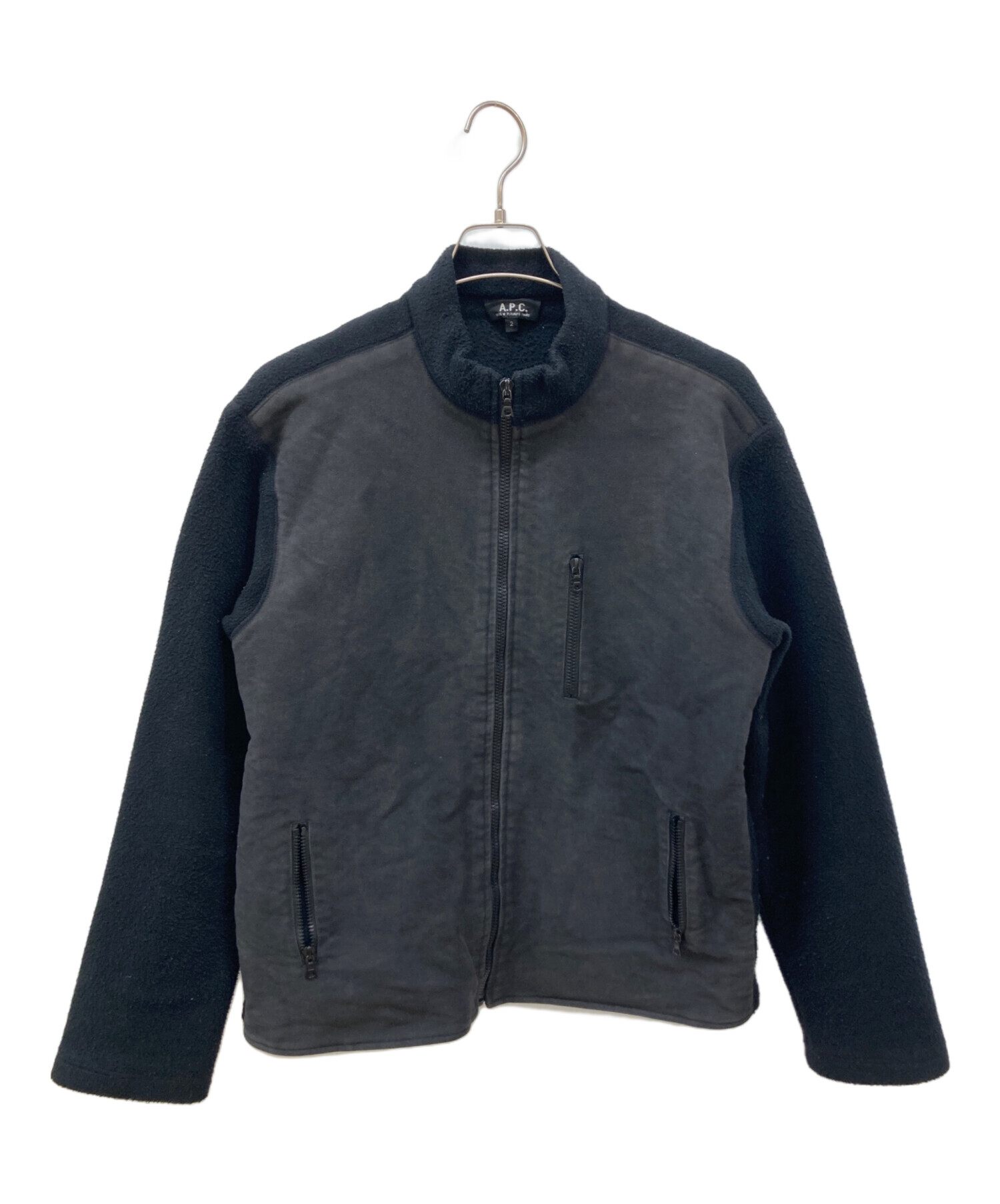 中古・古着通販】A.P.C. (アーペーセー) モールスキン切替ジップ 