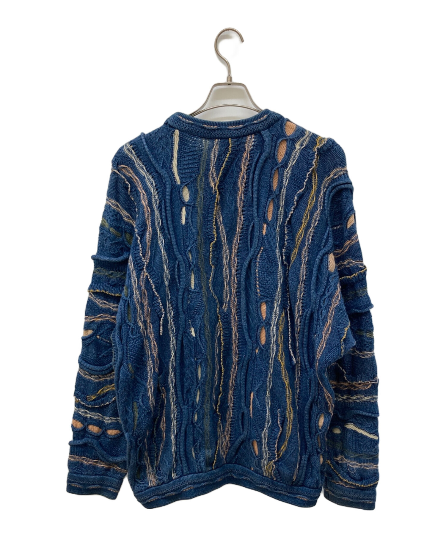 中古・古着通販】COOGI (クージー) 3Dニット ブルー サイズ:M 