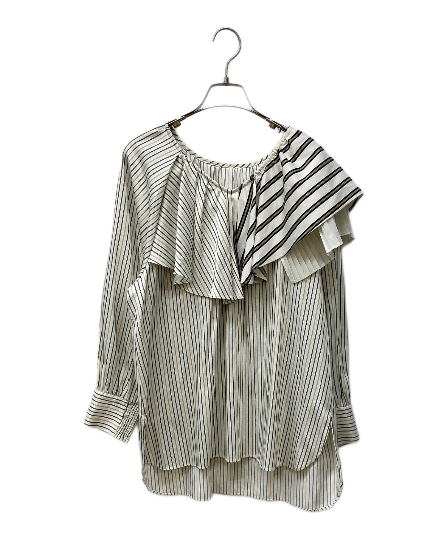 IENA（イエナ） トレーナー スウェット BLACK チュールフリル