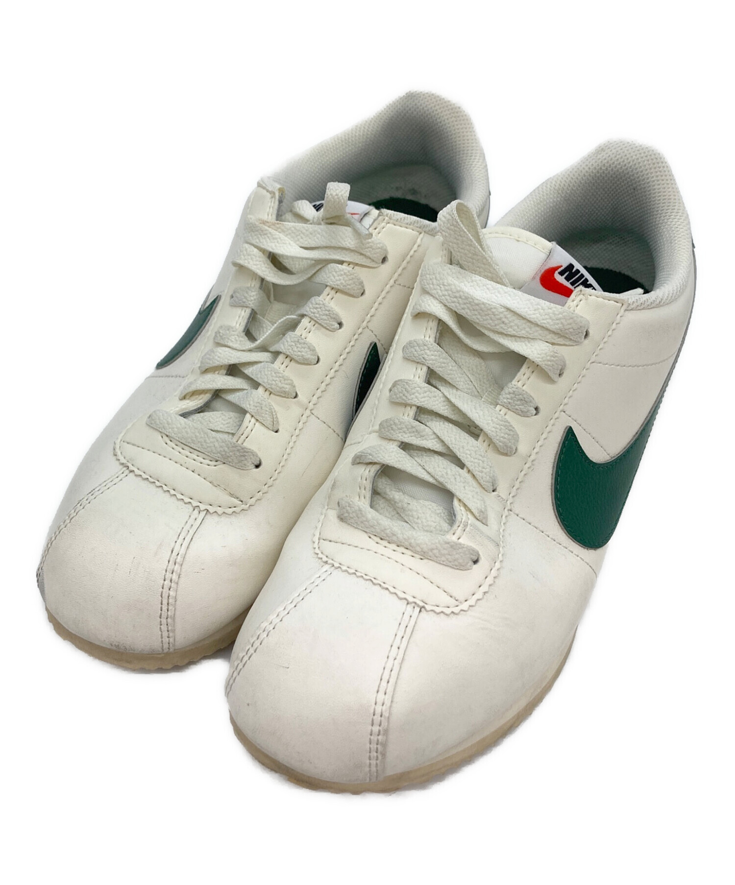 中古・古着通販】NIKE (ナイキ) スニーカー ホワイト×グリーン サイズ