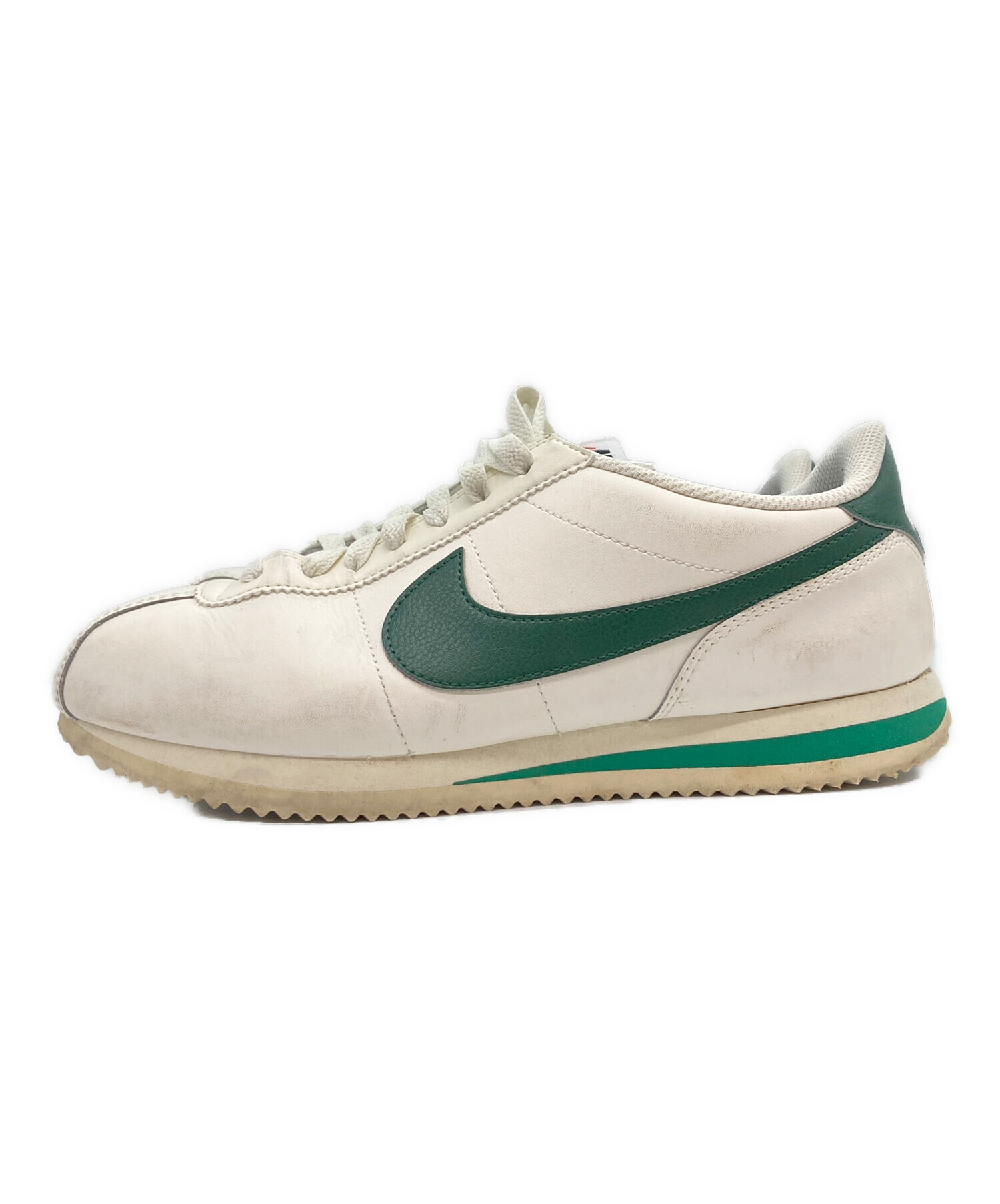 NIKE ナイキ スニーカー 27cm カーキ 【古着】【中古】 中古・古着通販】NIKE (ナイキ) スニーカー ホワイト×グリーン サイズ