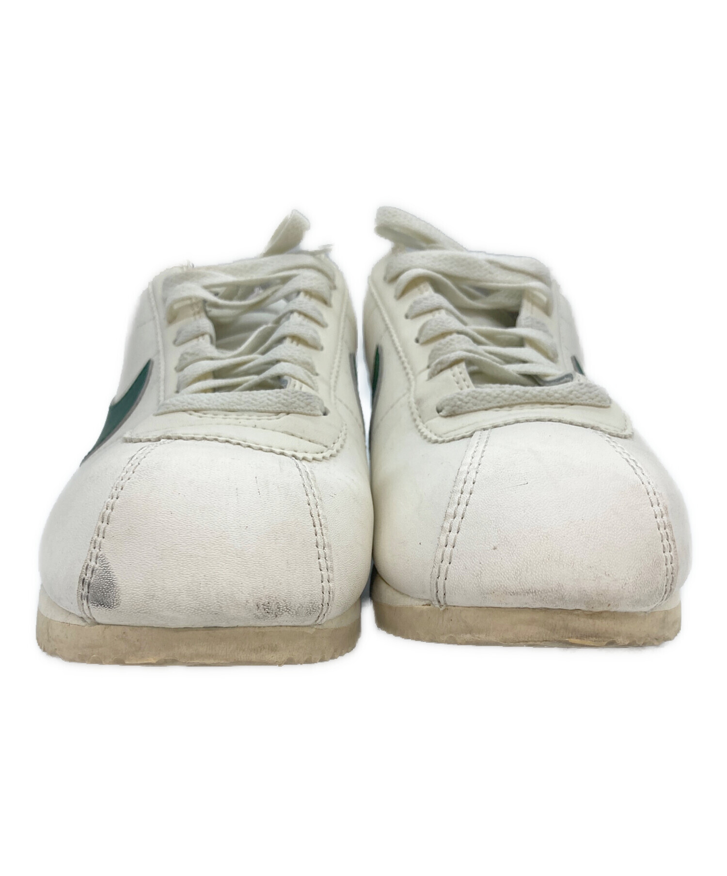 中古・古着通販】NIKE (ナイキ) スニーカー ホワイト×グリーン サイズ