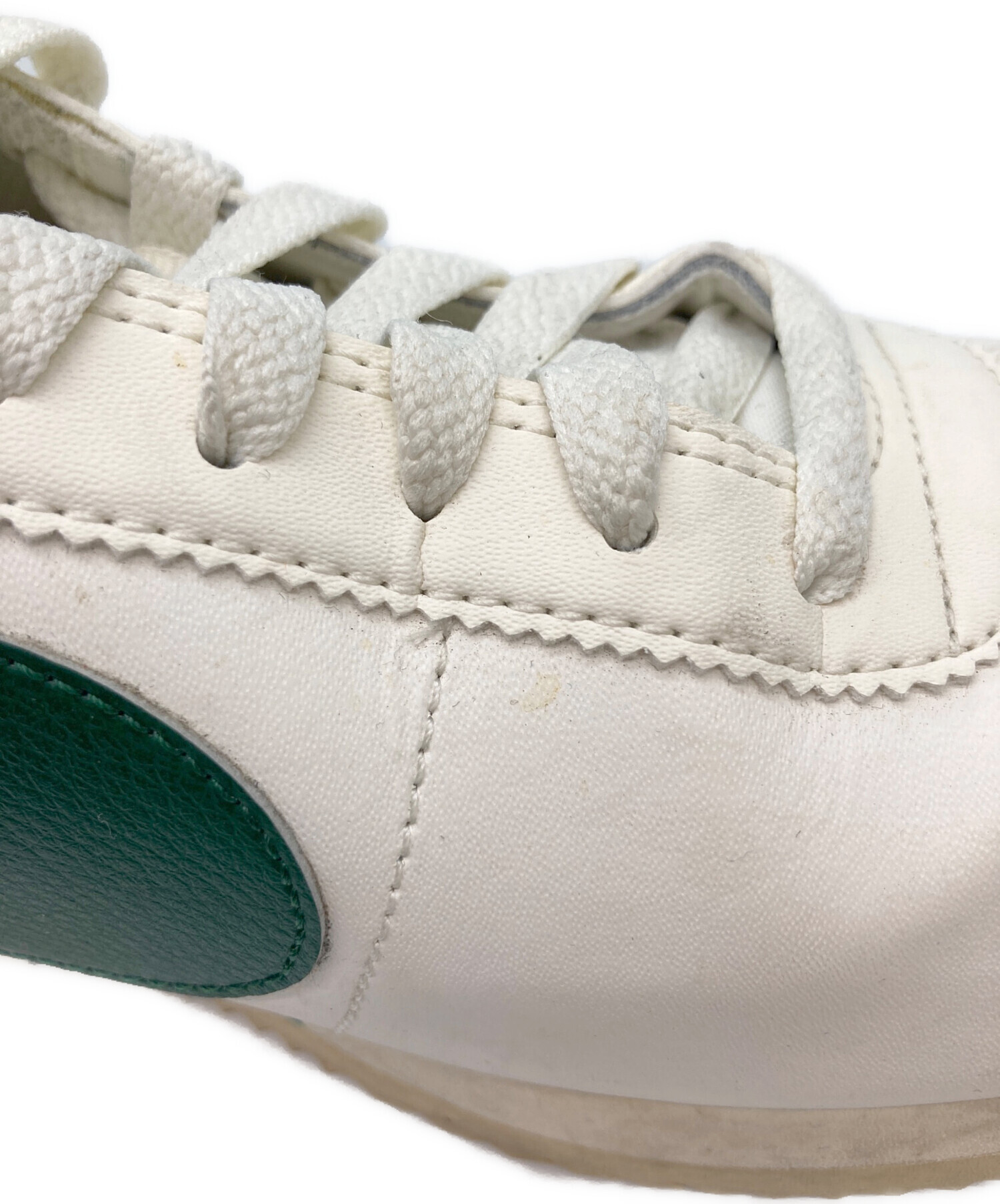 中古・古着通販】NIKE (ナイキ) スニーカー ホワイト×グリーン サイズ