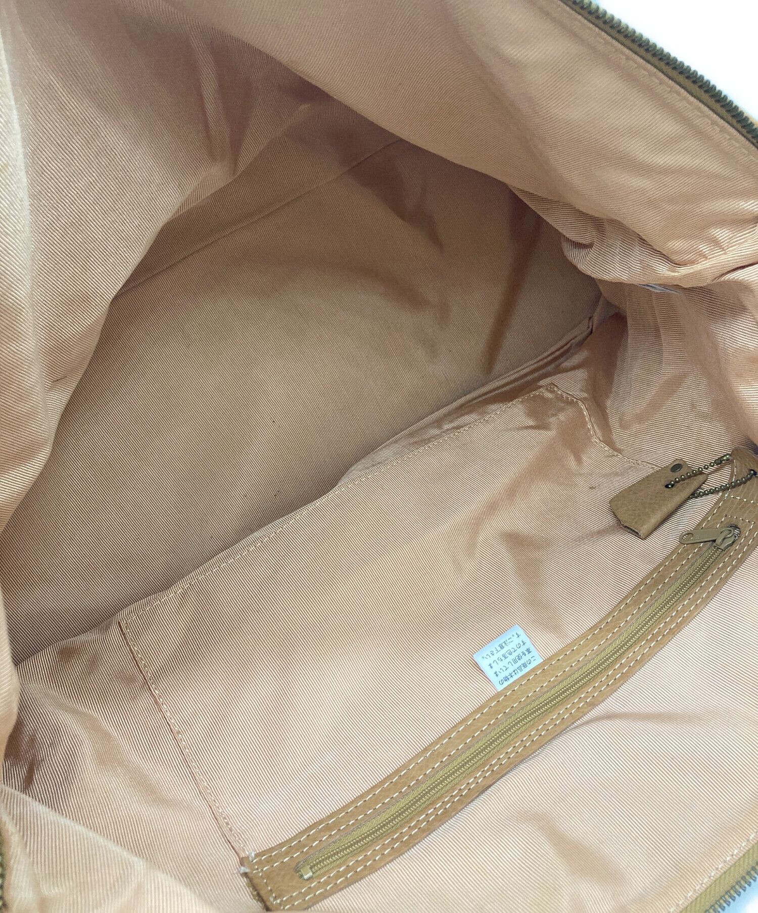 中古・古着通販】PORTER (ポーター) レザーボストンバッグ キャメル