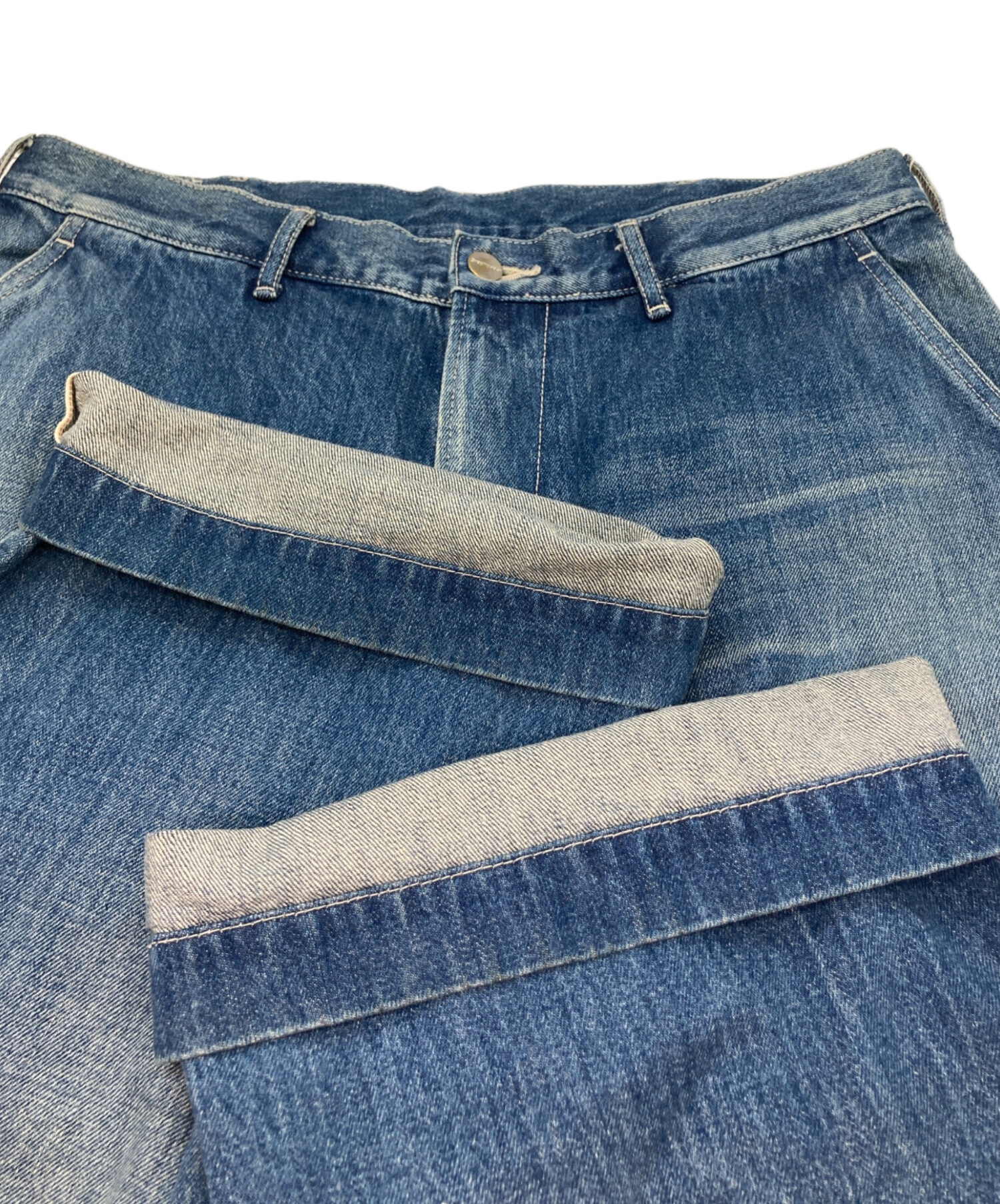 パンツ Graphpaper Selvage Denim Cargo Pants Graphpaper (グラフペーパー) Selvage Denim Cargo Pants LIGHT FADE