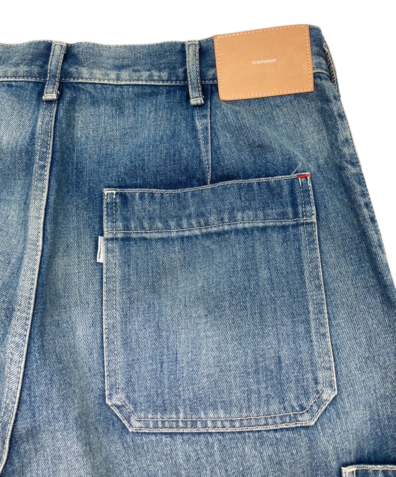 パンツ Graphpaper Selvage Denim Cargo Pants Graphpaper (グラフペーパー) Selvage Denim Cargo Pants LIGHT FADE