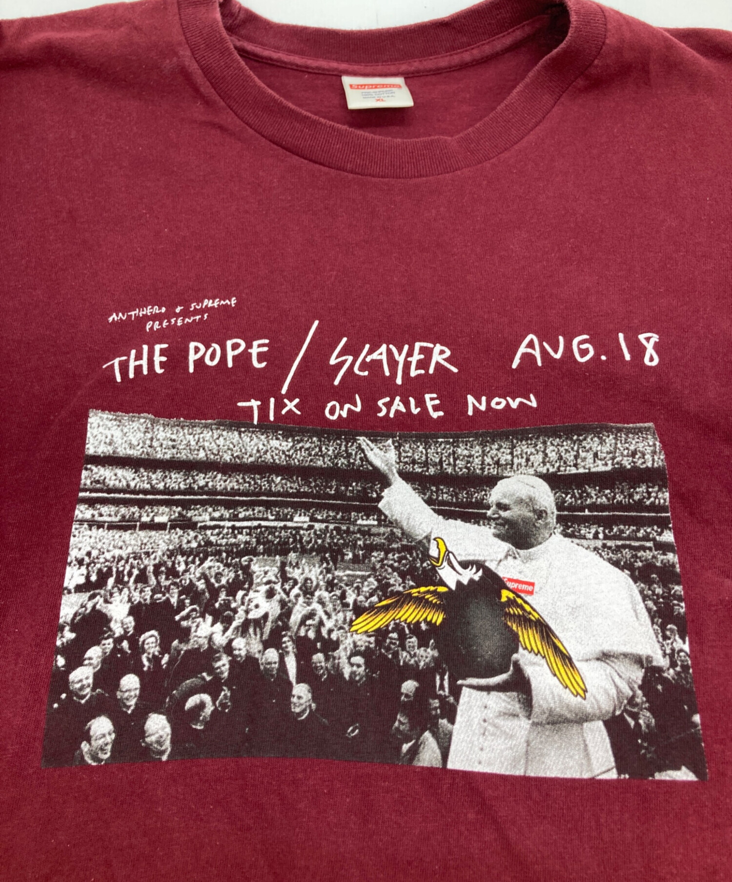 中古・古着通販】SUPREME (シュプリーム) ANTIHERO Pope Tee/プリントT 
