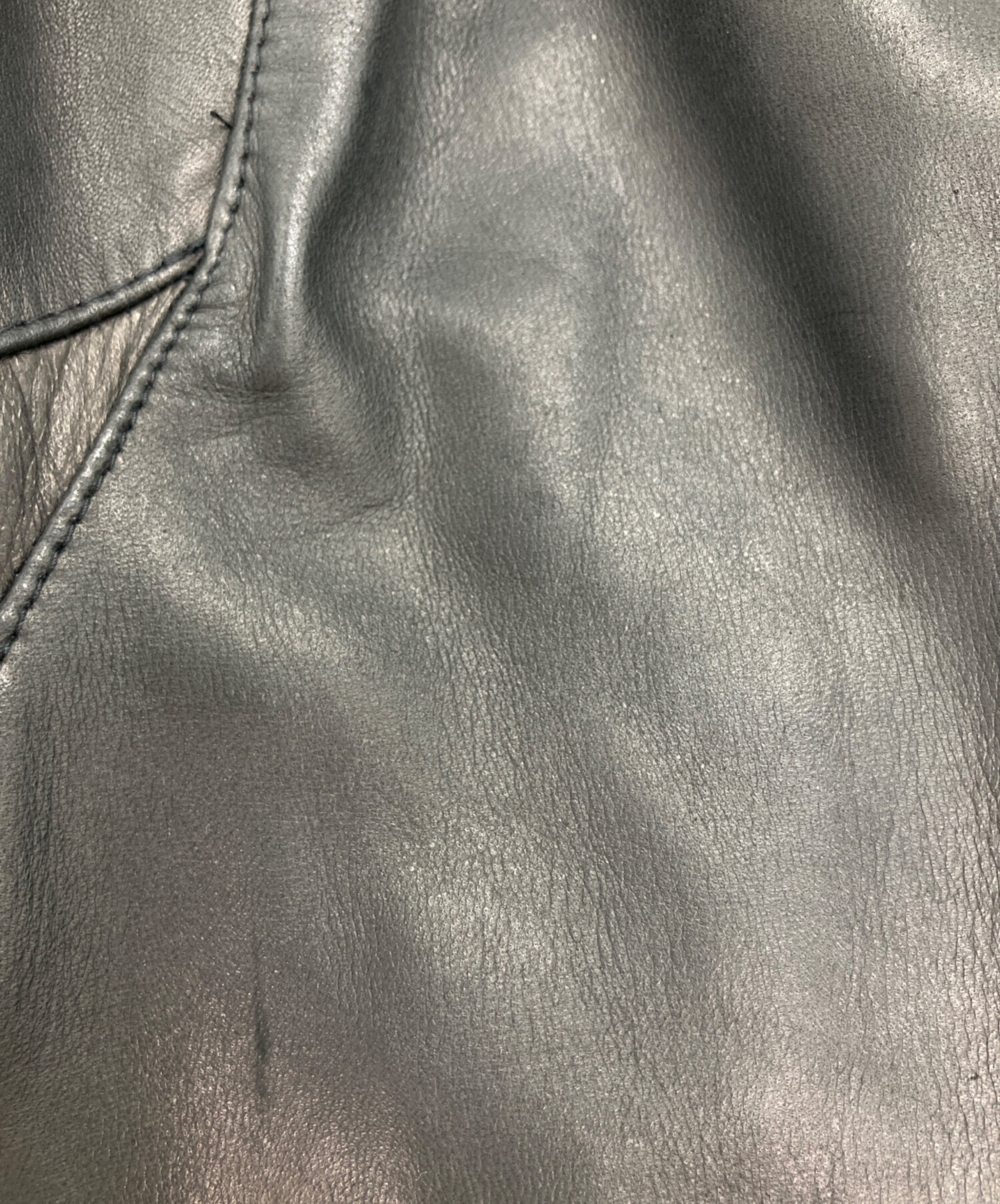 中古・古着通販】Shama (シャマ) ホースレザーシングルライダース