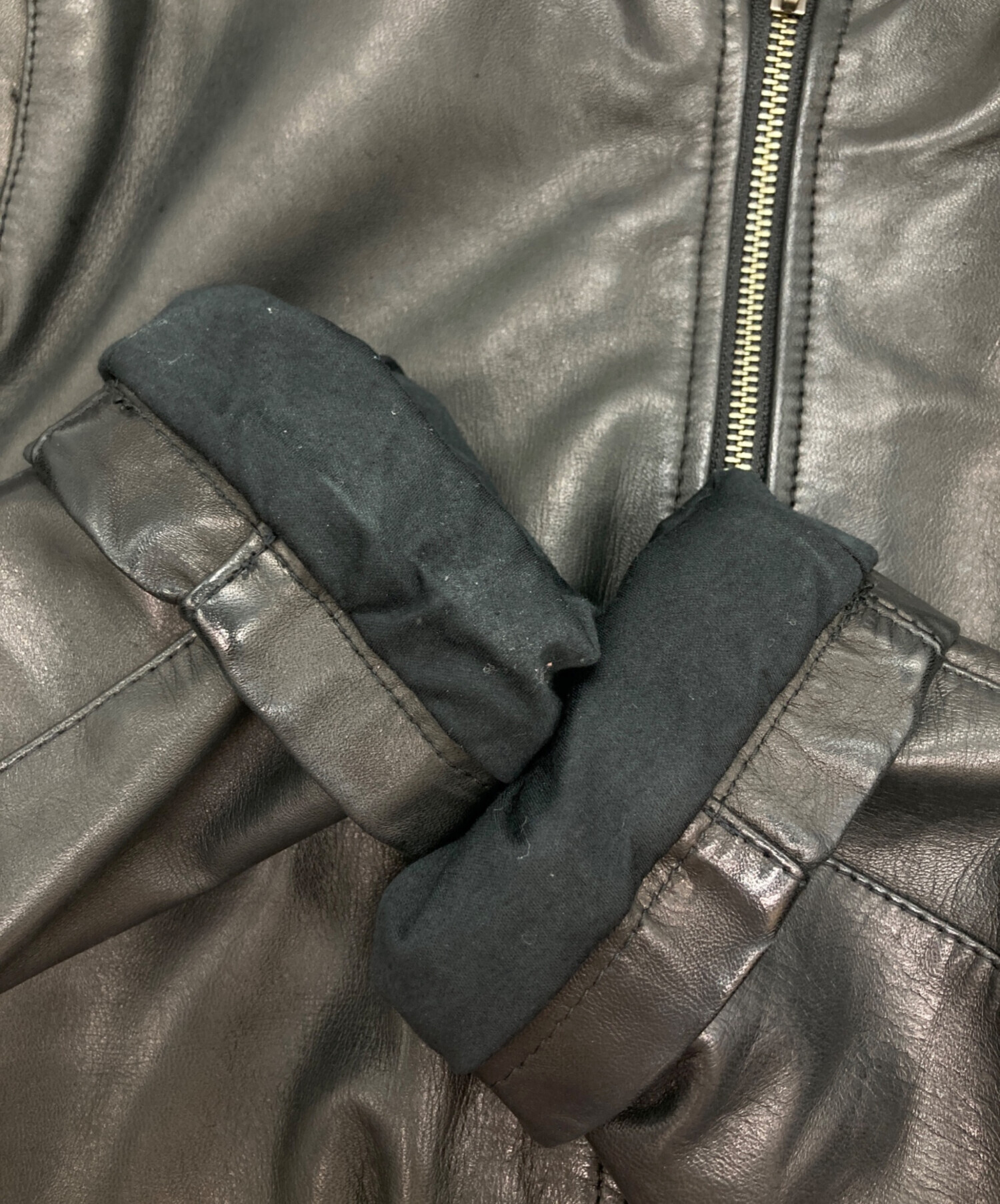 中古・古着通販】Shama (シャマ) ホースレザーシングルライダース