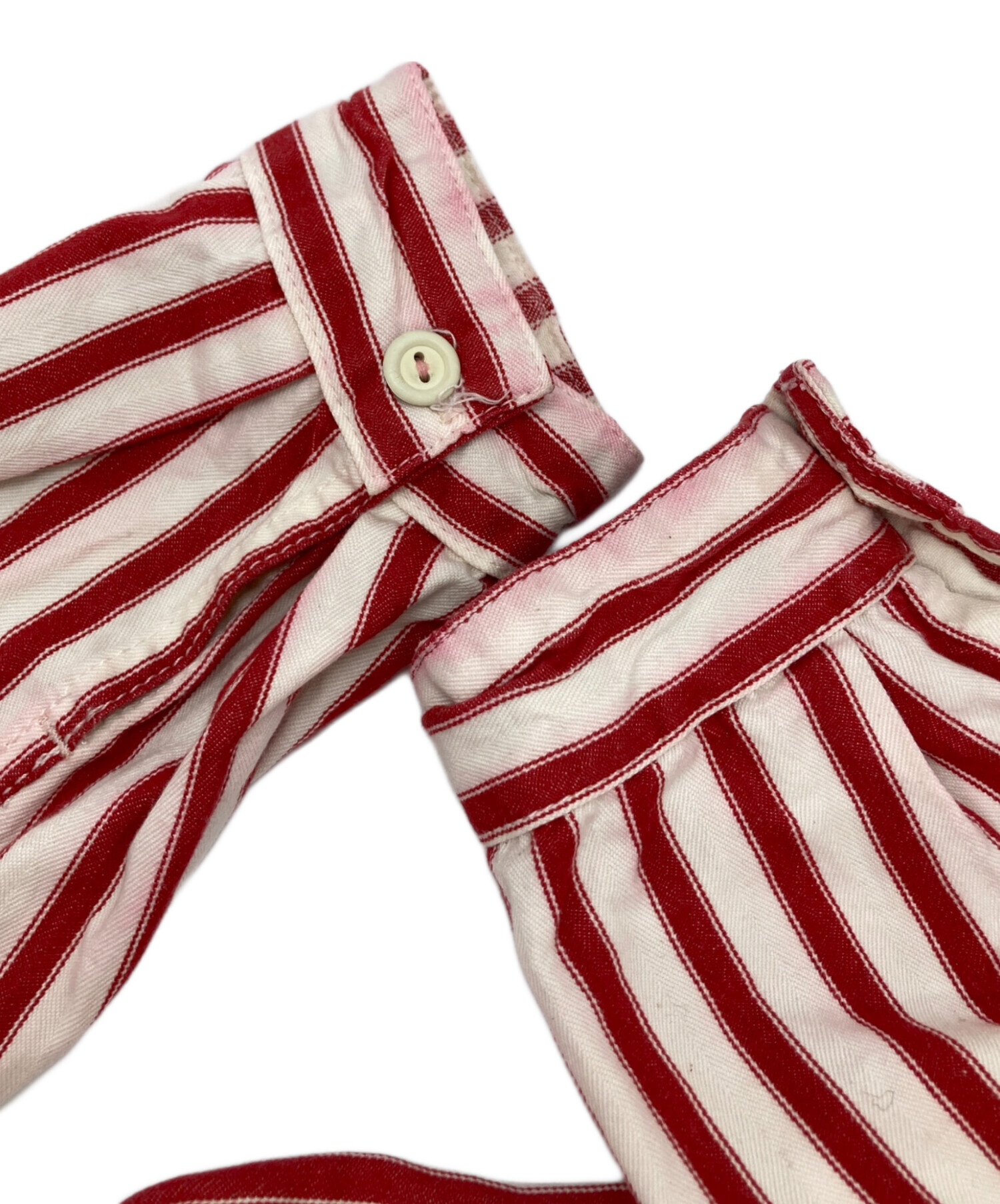 中古・古着通販】Tender (テンダー) ストライプシャツ レッド サイズ:S