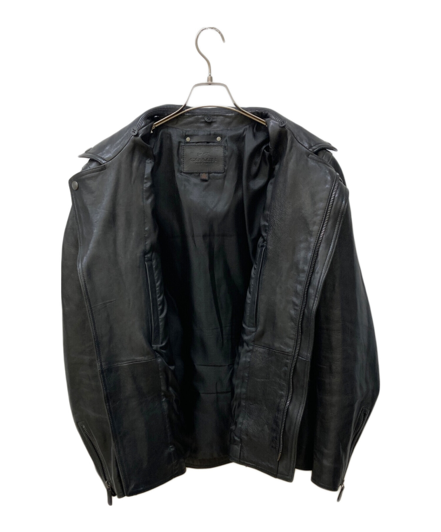 中古・古着通販】COACH (コーチ) シープレザーダブルジャケット