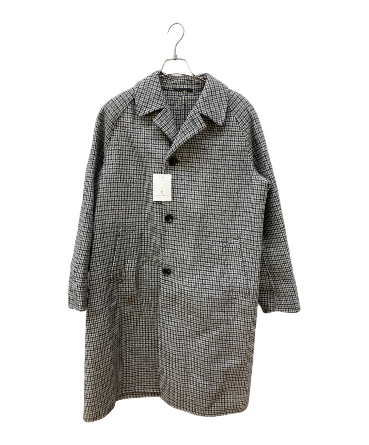 アナトミカ　ユナイテッドアローズ　アルチュールコート　千鳥柄　リネン 中古・古着通販】UNITED ARROWS (ユナイテッドアローズ) 千鳥ウール