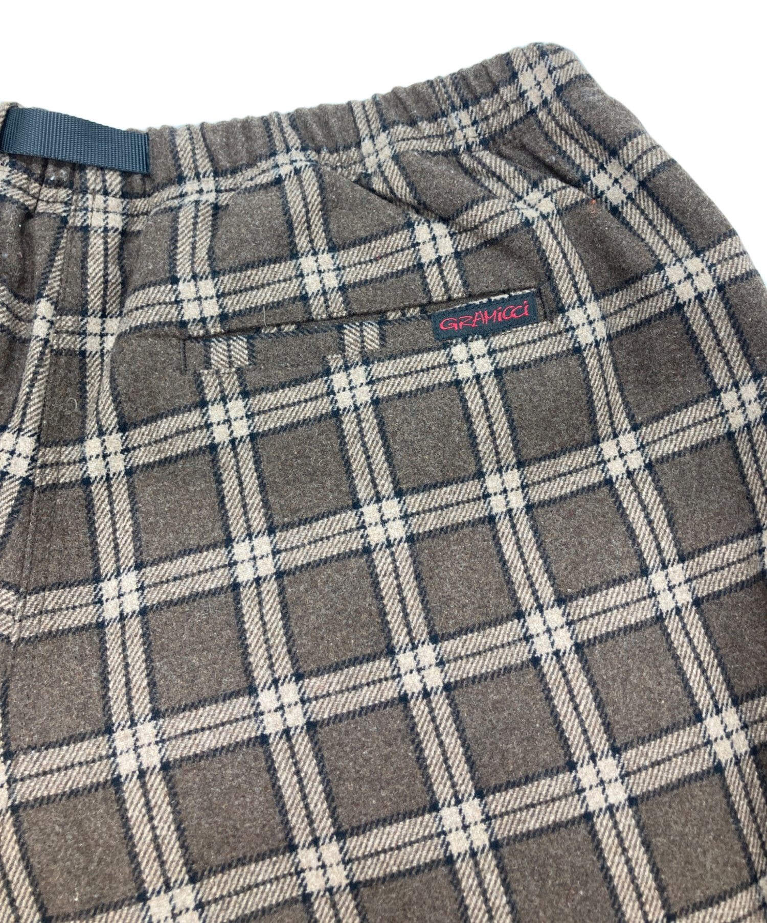 中古・古着通販】GRAMICCI (グラミチ) チェックパンツ ブラウン サイズ