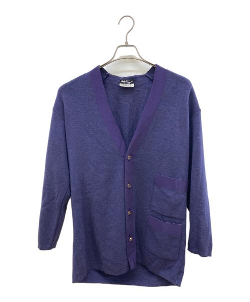 フェラガモ　ヴィンテージカーディガン ヴィンテージ⭐フェラガモ ウール カーディガン 金ボタン サイズS