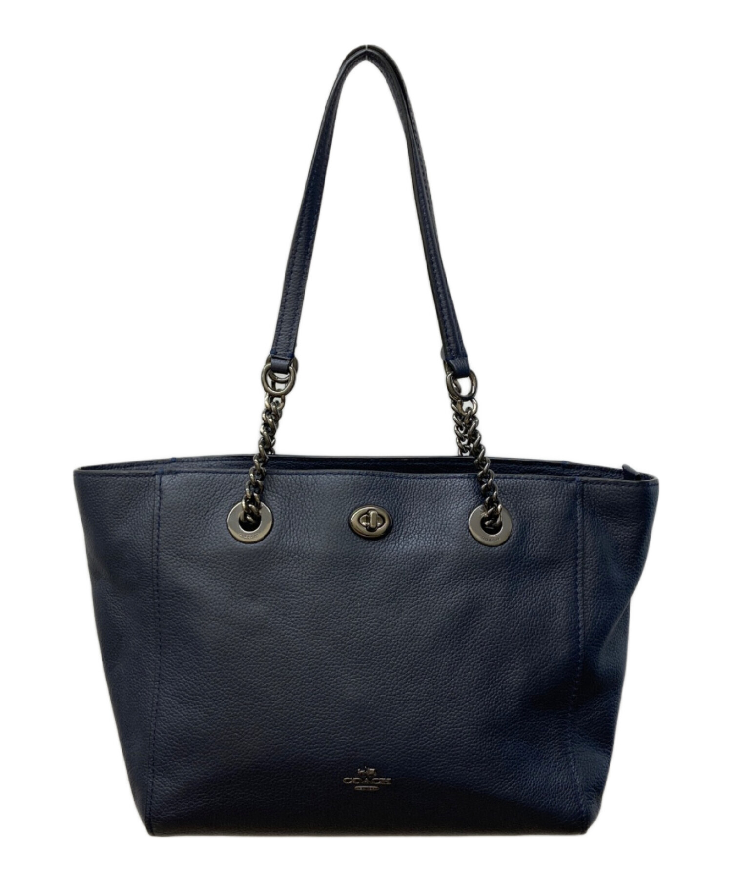 中古・古着通販】COACH (コーチ) ターンロックレザートートバッグ