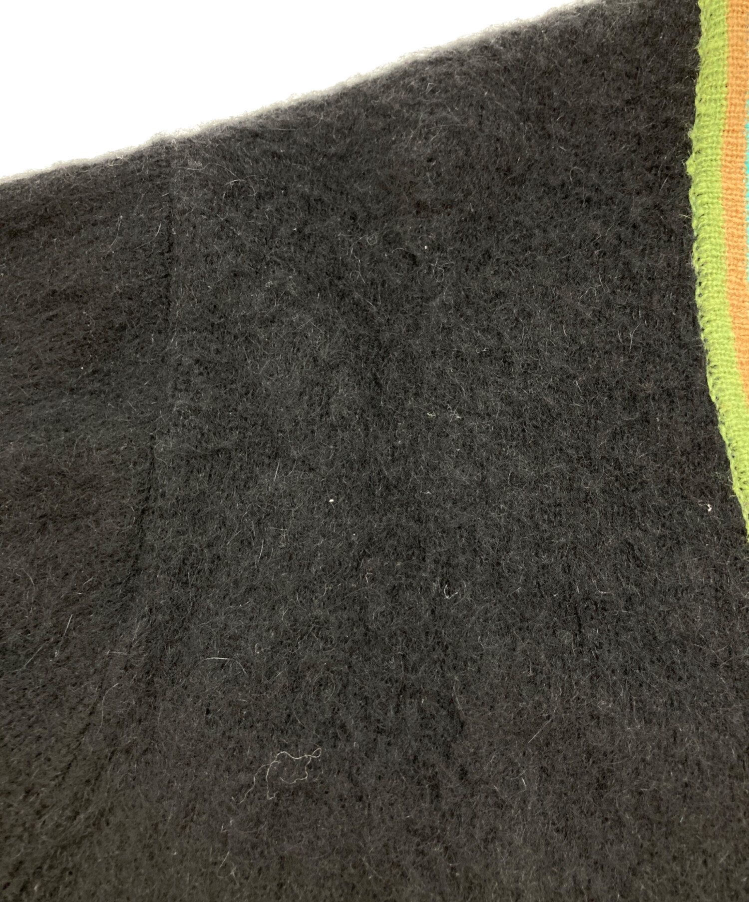 中古・古着通販】AWAKE (アウェイク) STRIPED MOHAIR SLEEVE CARDIGAN