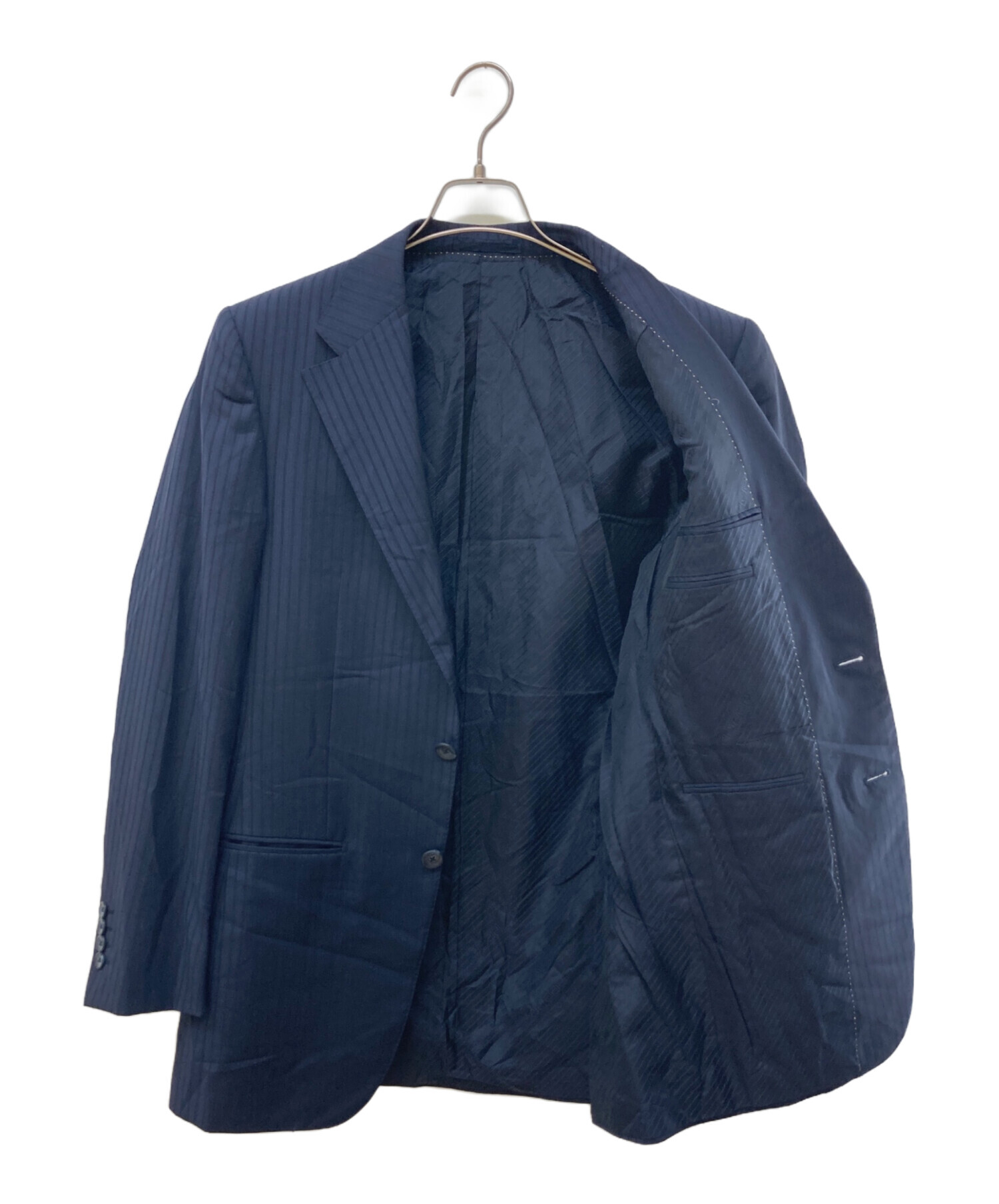 ［専用］GIANNI VERSACE スーツ ネイビー 中古・古着通販】GIANNI VERSACE (ジャンニ・ヴェルサーチ) 2B