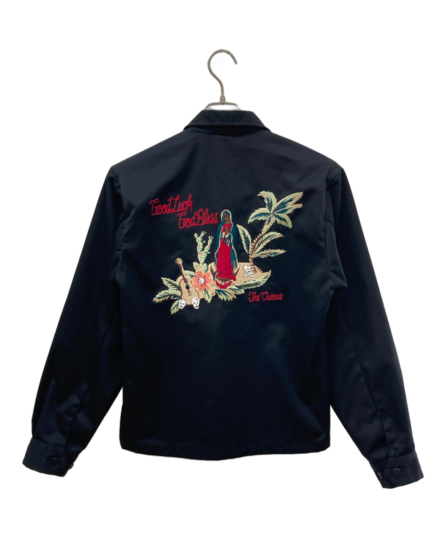 中古・古着通販】CRIMIE (クライミー) 刺繍スイングトップ ブラック