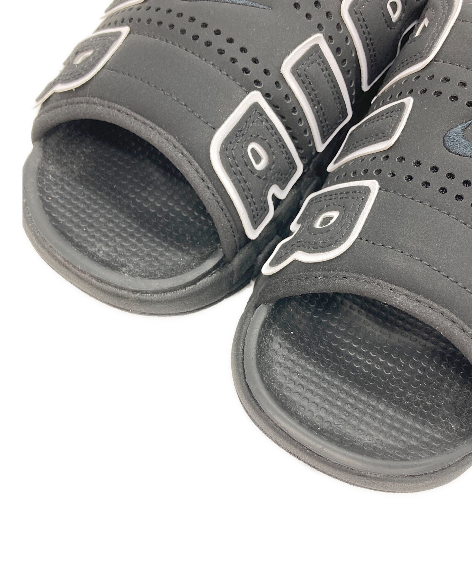 中古・古着通販】NIKE (ナイキ) AIR MORE UPTEMPO SLIDE ブラック