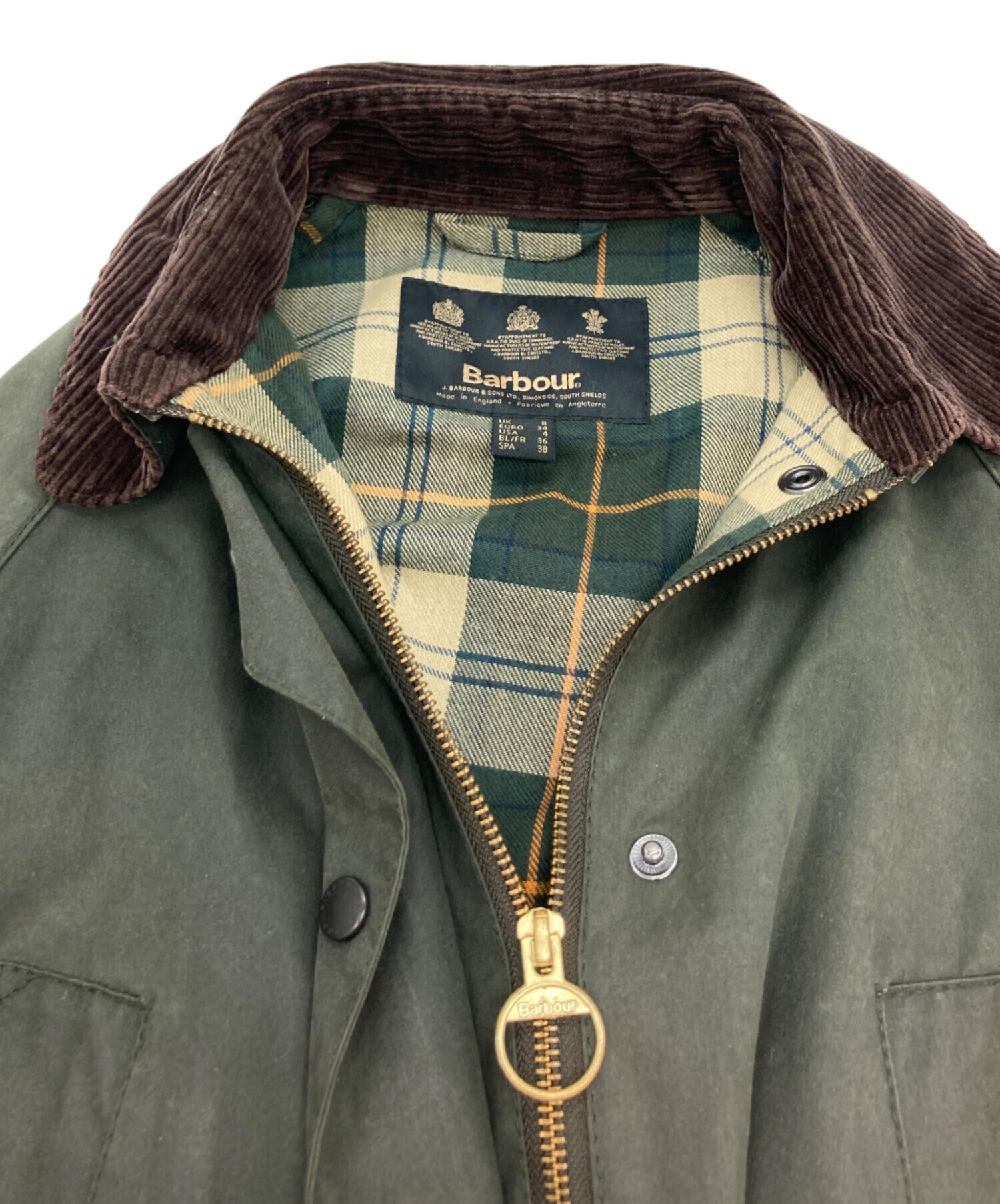 中古・古着通販】Barbour (バブアー) SL LADIES BEDALE カーキ サイズ