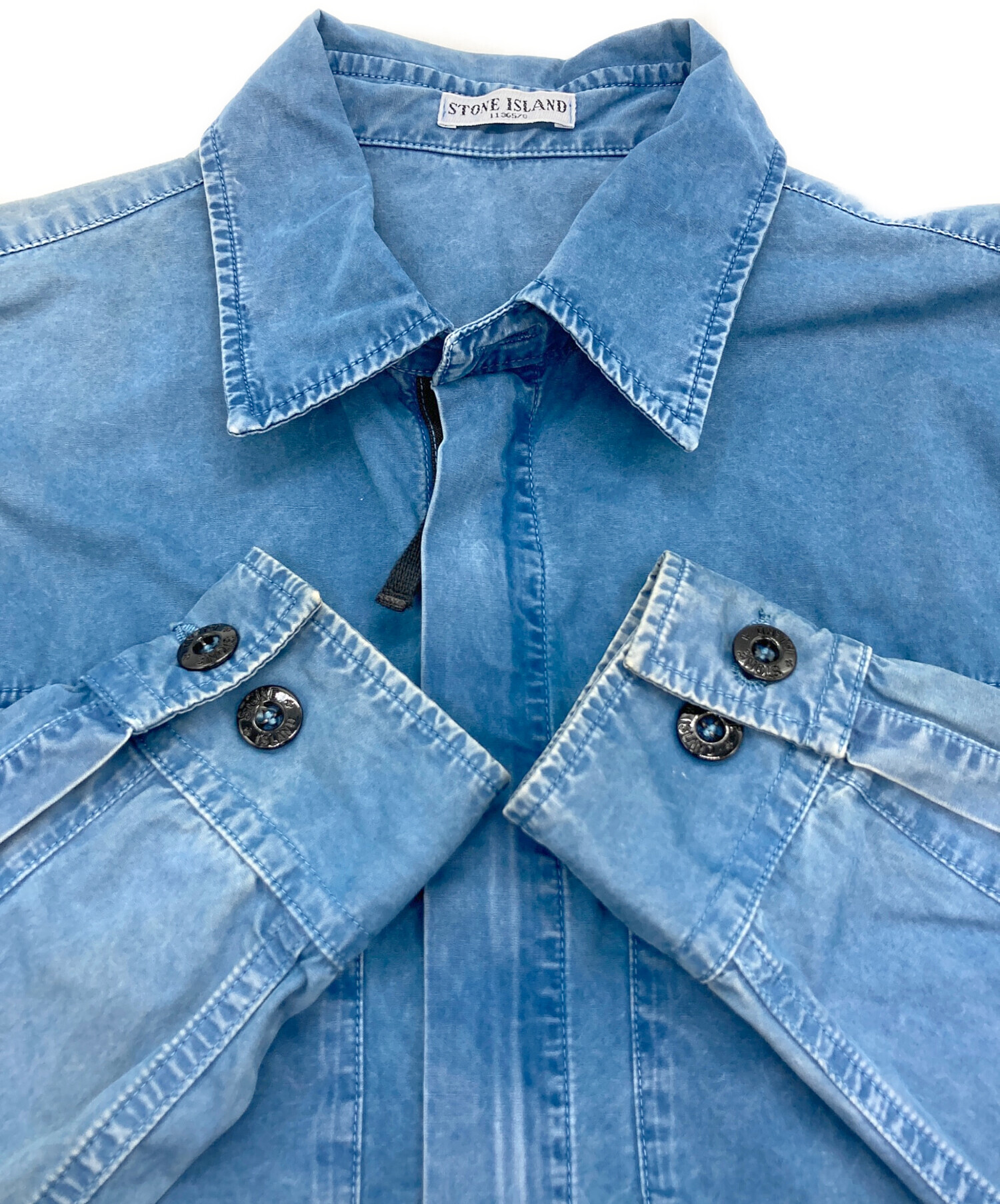 中古・古着通販】STONE ISLAND (ストーンアイランド) ジップシャツ