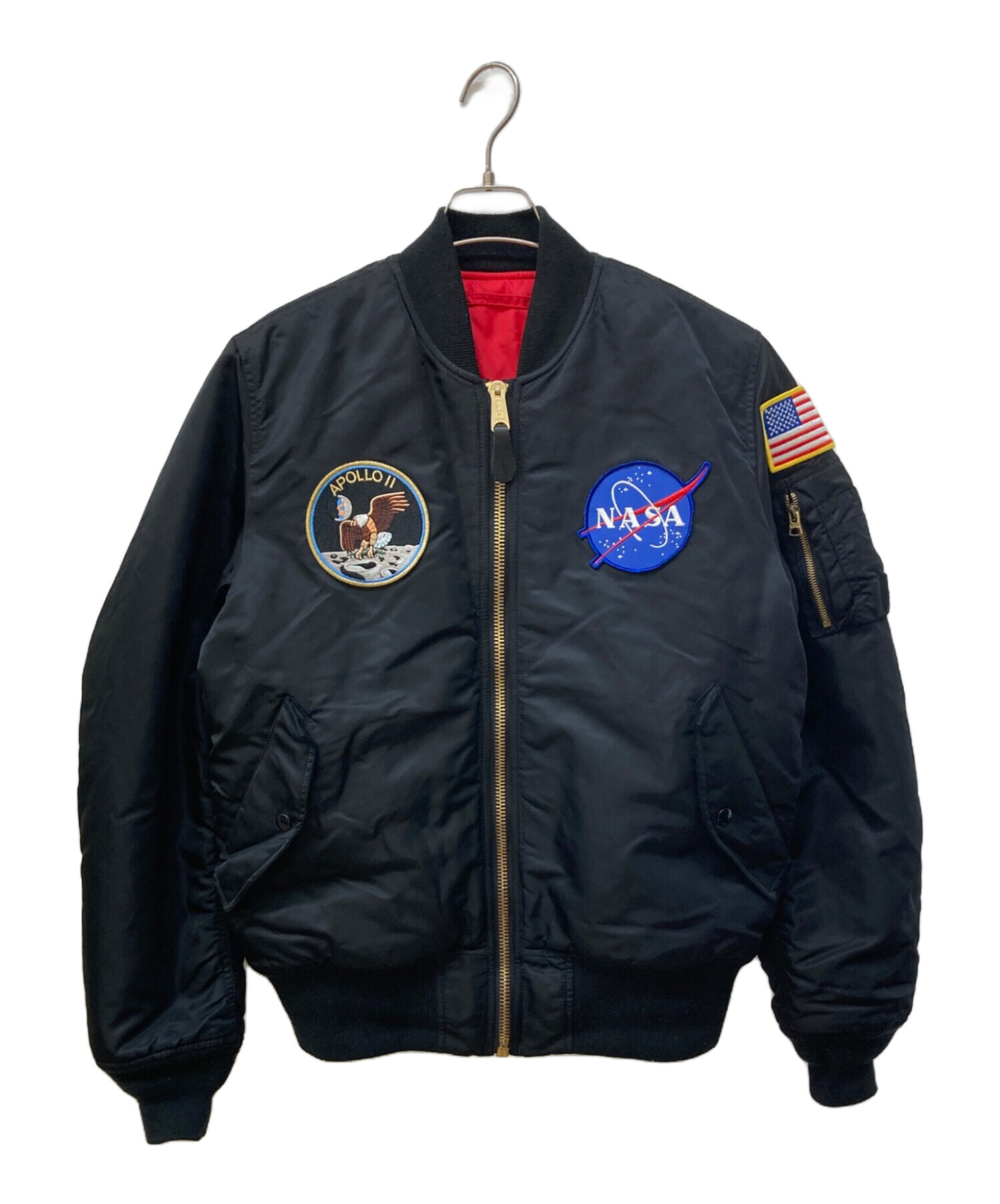 中古・古着通販】ALPHA (アルファ) フライトジャケット ブラック