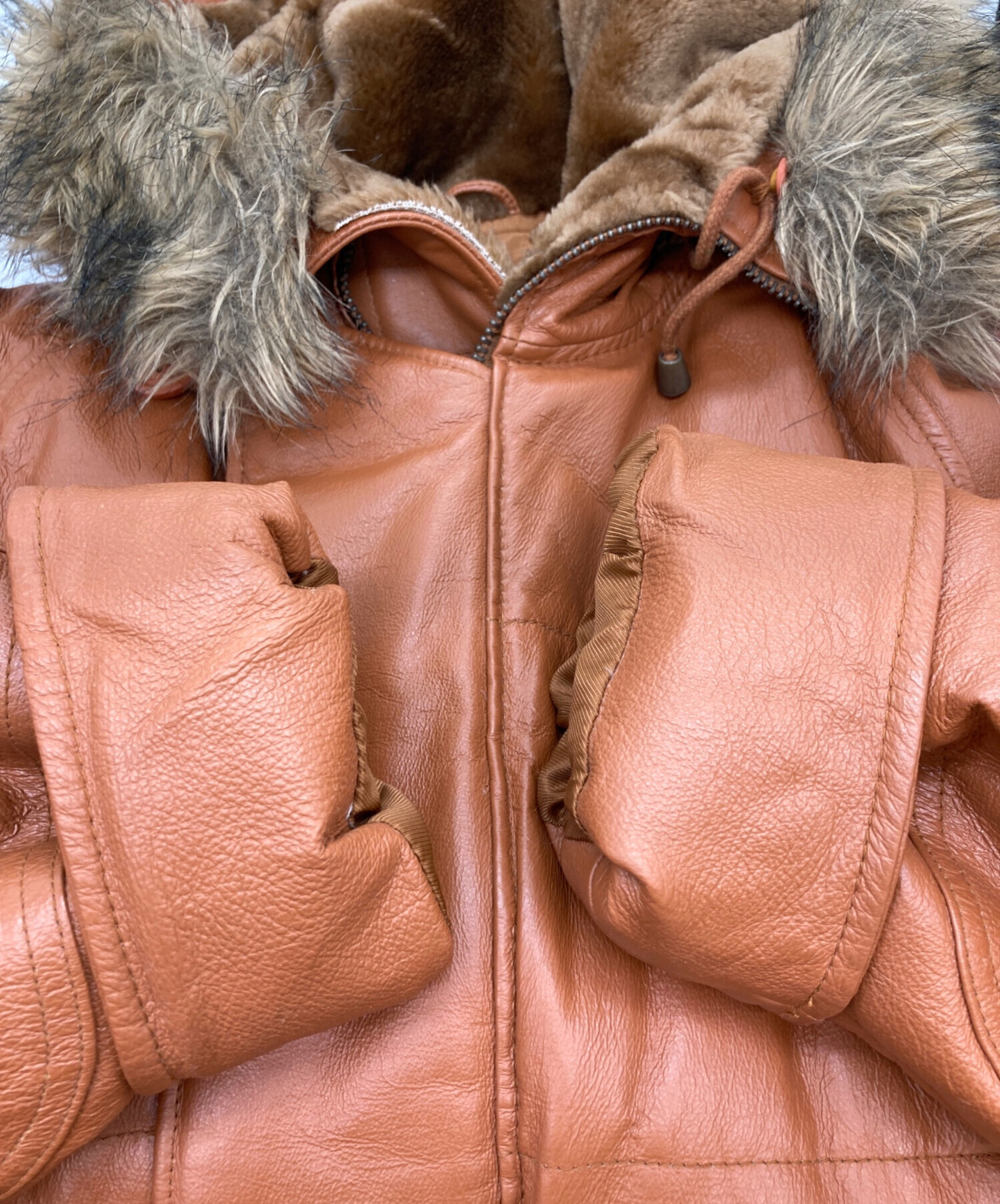 中古・古着通販】FREEDOM (フリーダム) レザーダウンジャケット