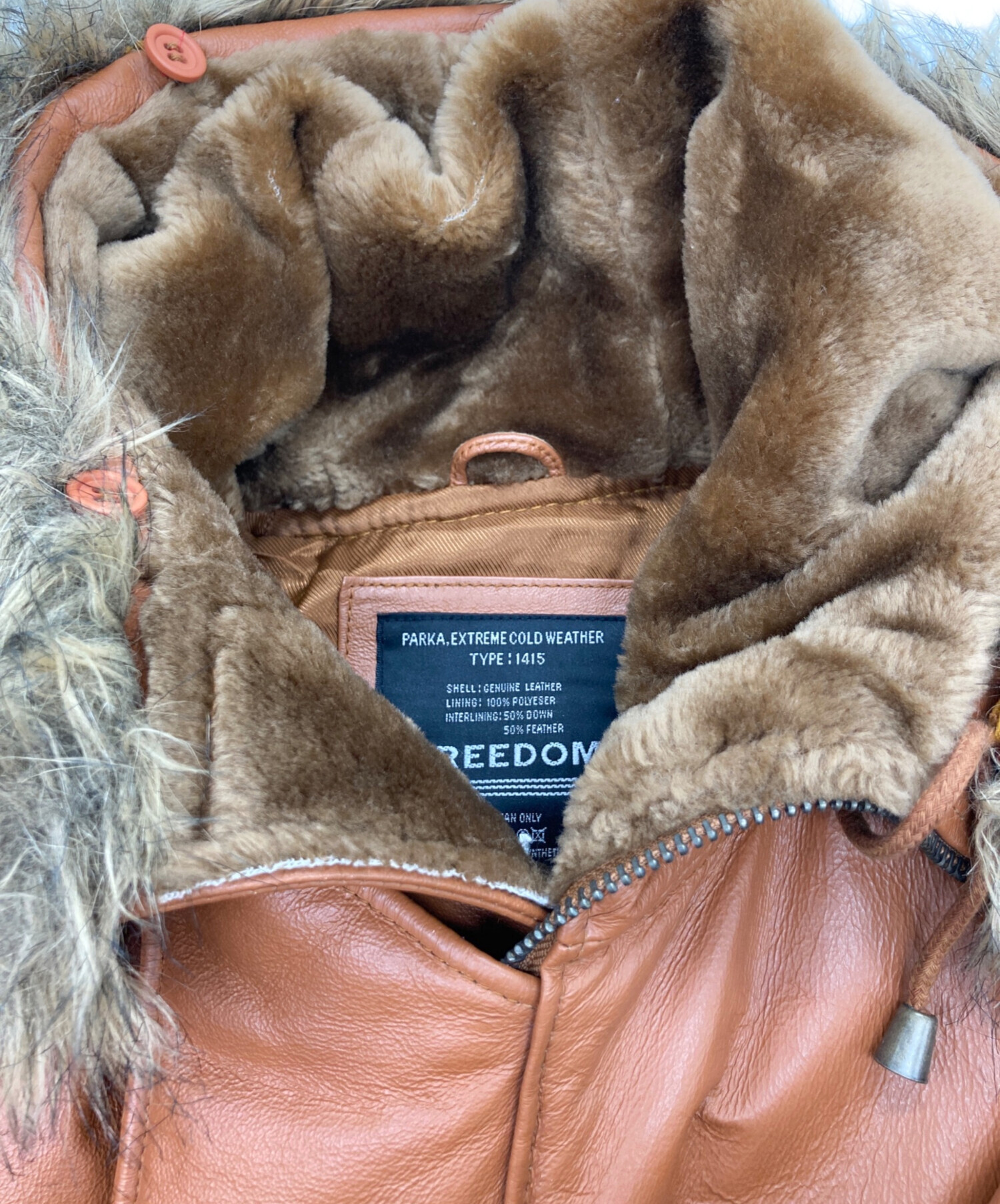 Freedom フリーダム レザーダウンジャケット