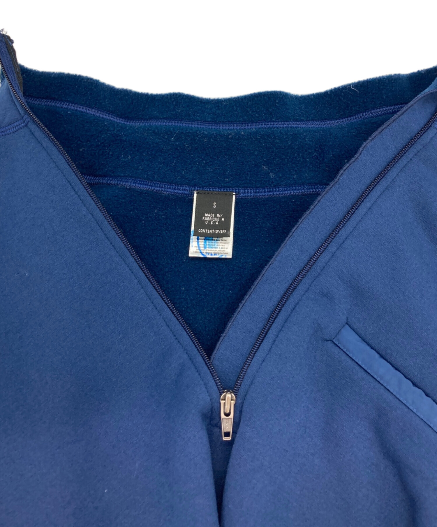 古着 80年代 パタゴニア Patagonia ストライプ柄 中綿入り ハーフジップスウェットシャツ トレーナー レディースM相当 ヴィンテージ/eaa597836 140e825aec1188d8931475e6b45a7c
