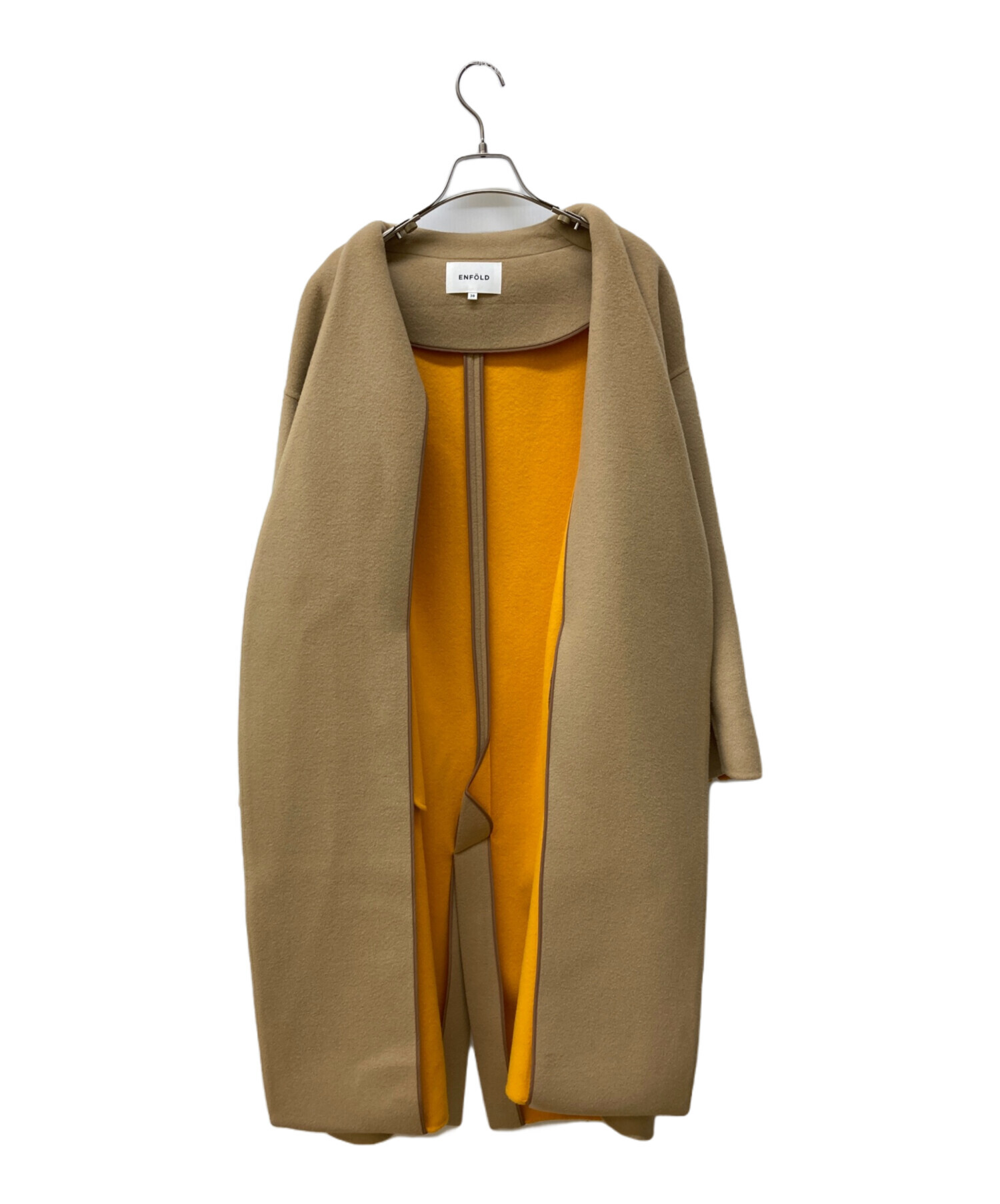 中古・古着通販】ENFOLD (エンフォルド) ソフトリバーノーカラーコート