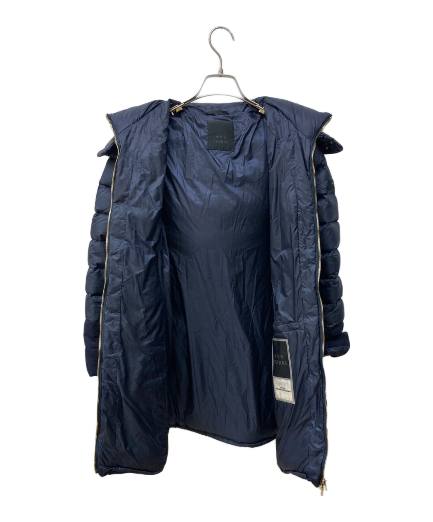 中古・古着通販】TATRAS (タトラス) ラクーンファーウール切替ダウン