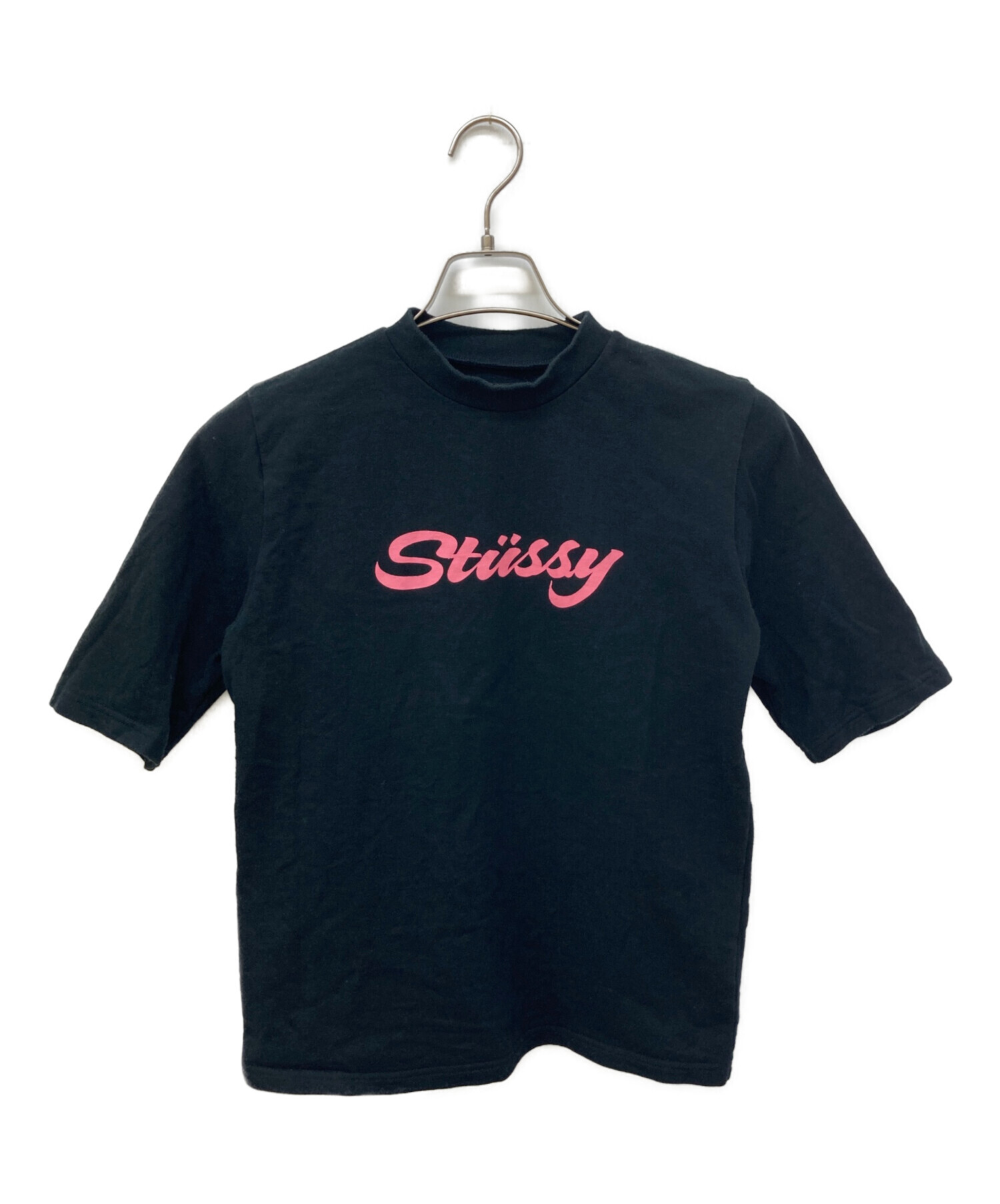 Stussy ロゴプリント Tシャツ 中古・古着通販】stussy (ステューシー) ロゴプリントTシャツ ブラック